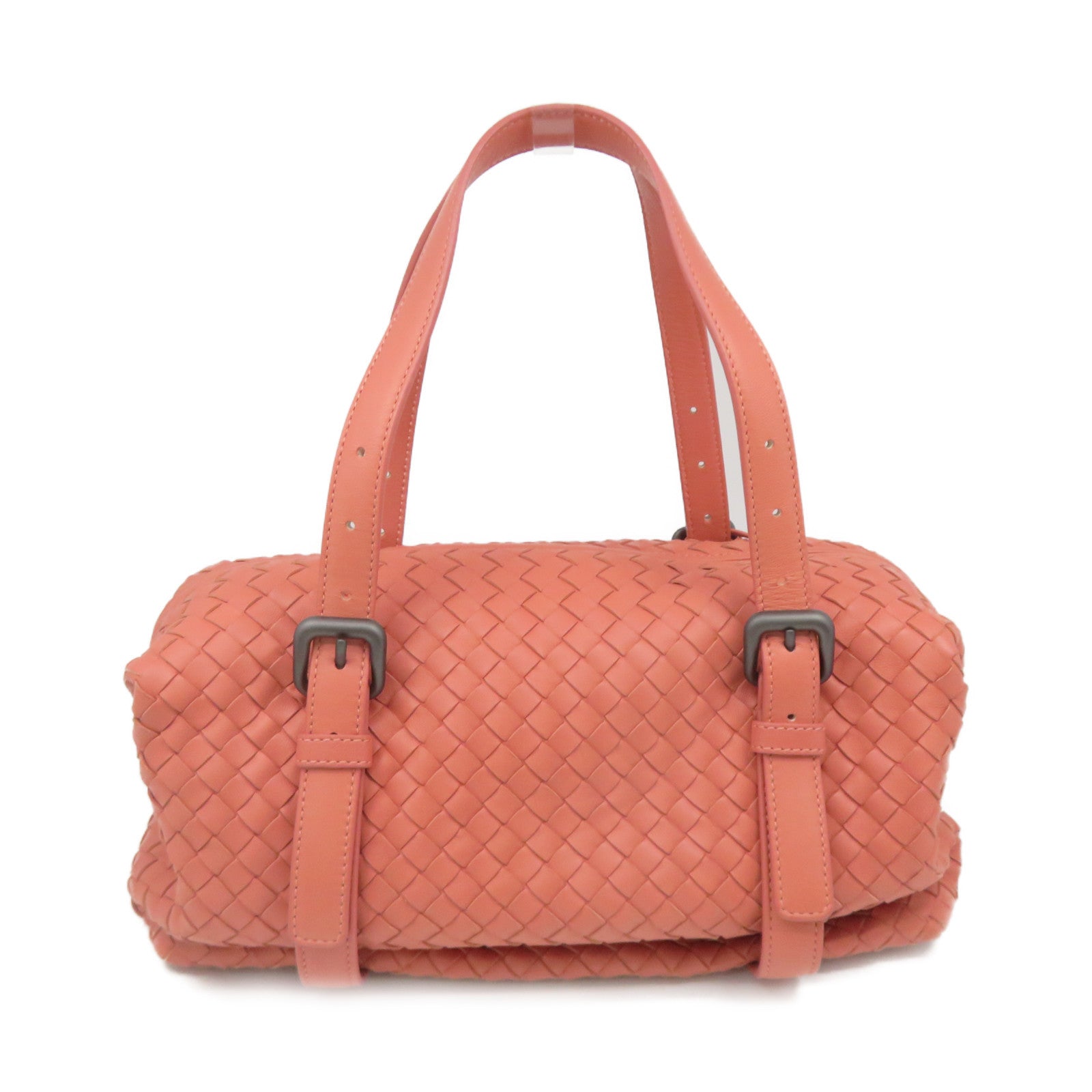 BOTTEGA VENETA [Sharp Discount] Textured Leather Hand Bag Pink