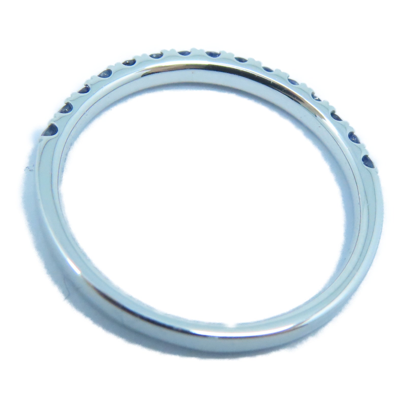JEWELRY 【激减优惠】18K白金Sapphire Ring 0.31ct蓝宝石戒指US#5.75