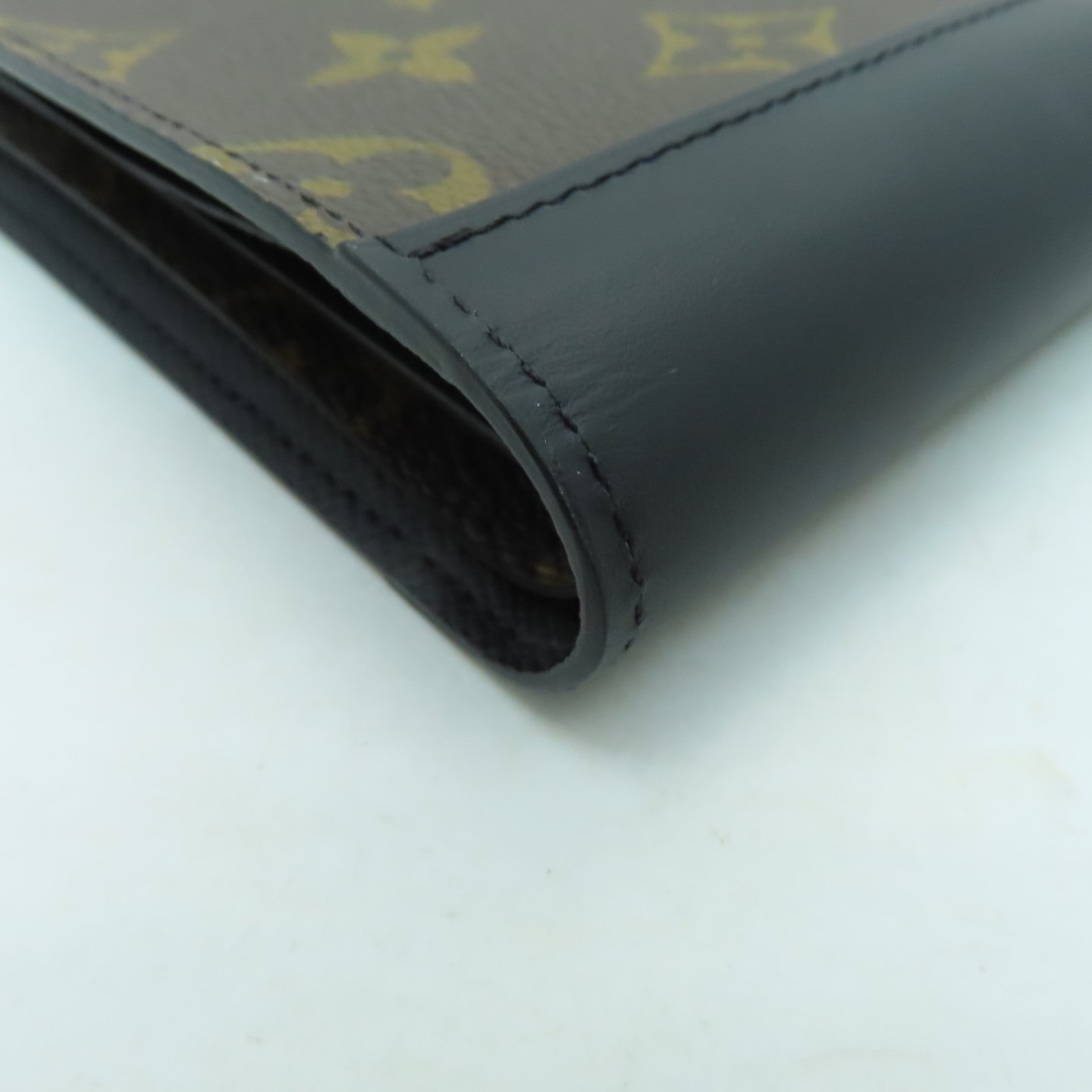 LOUIS VUITTON Monogram Macassar Multiple Wallet錢包黑色/啡色