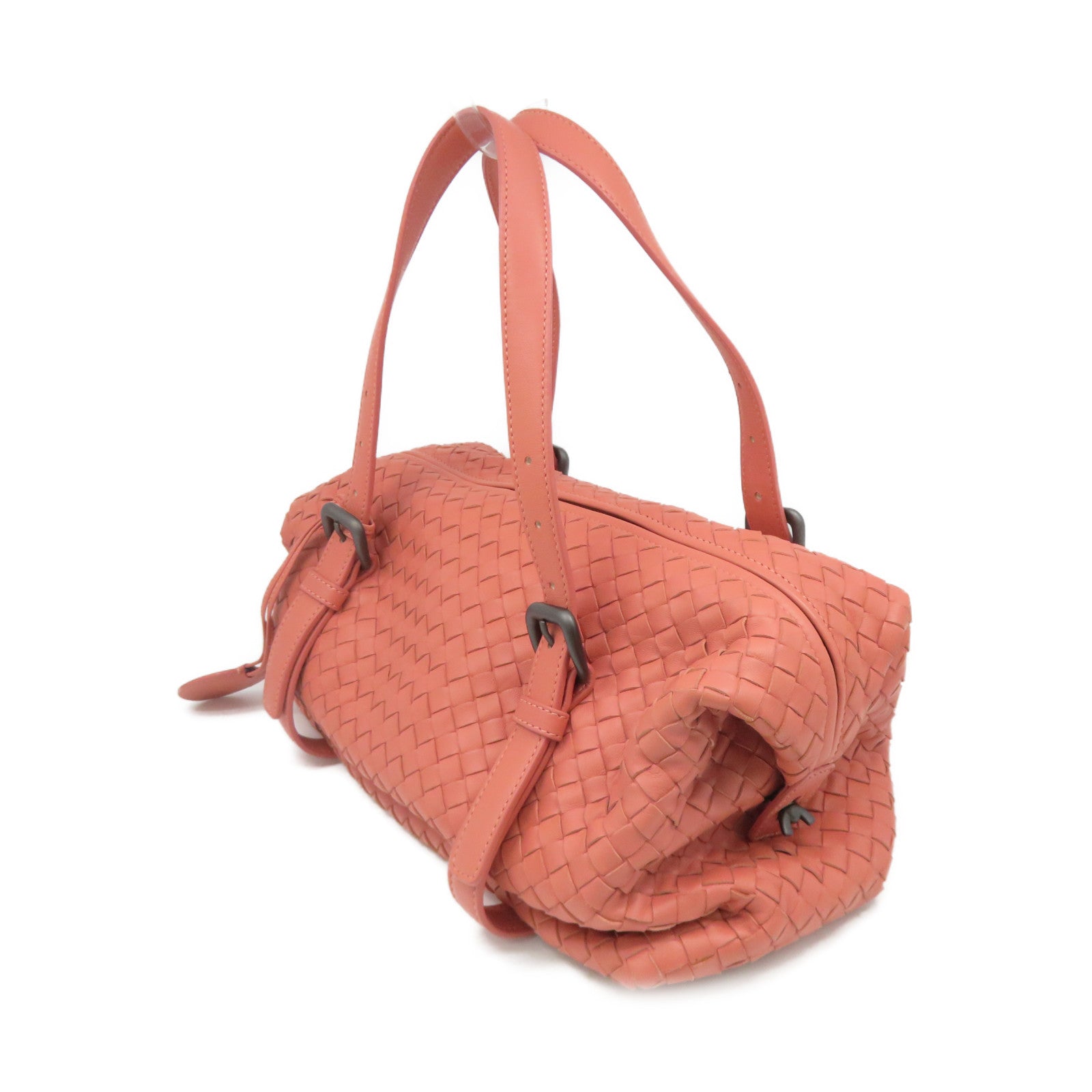 BOTTEGA VENETA [Sharp Discount] Textured Leather Hand Bag Pink