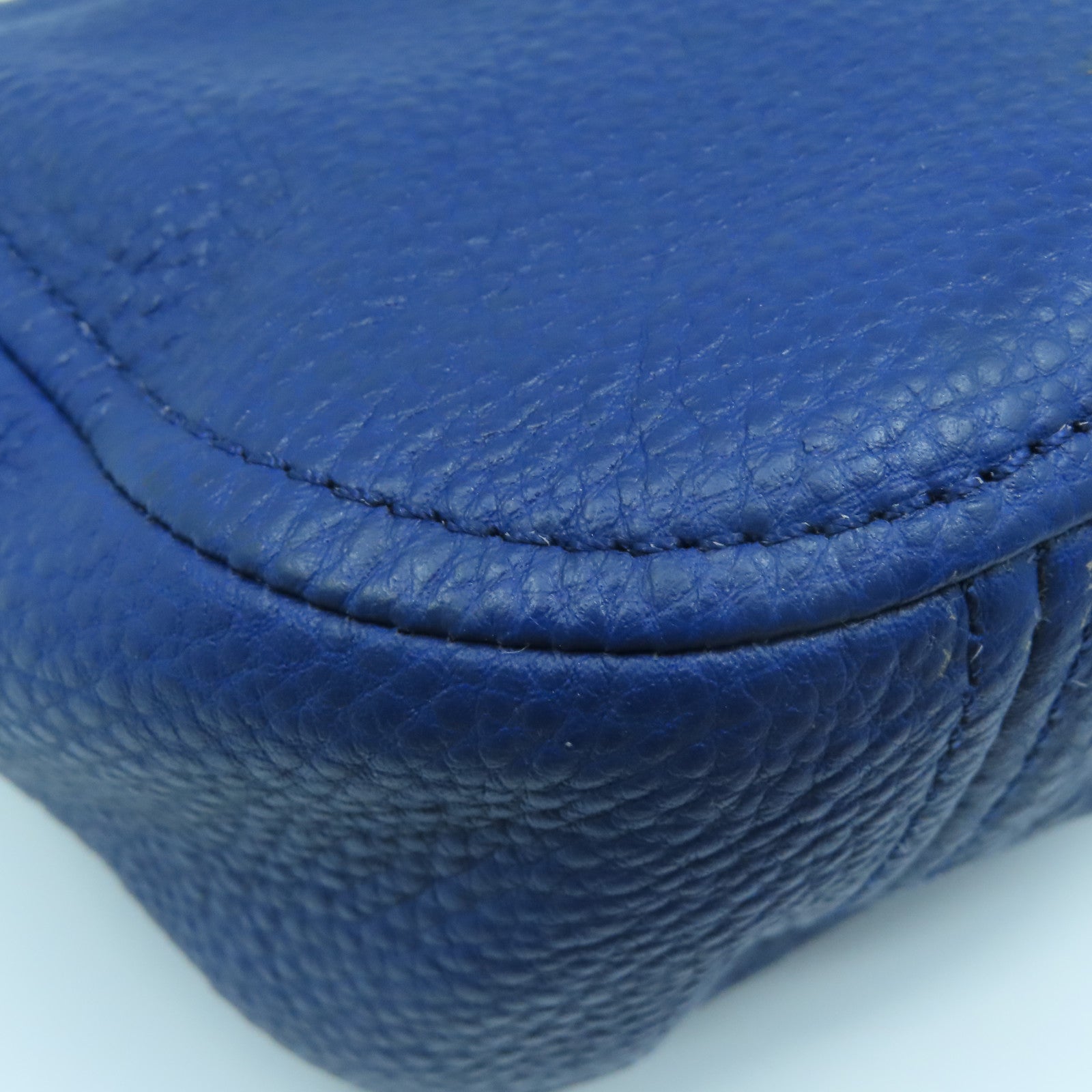 Michael Kors 牛皮皮革Shoulder Bag金扣肩背袋藍色