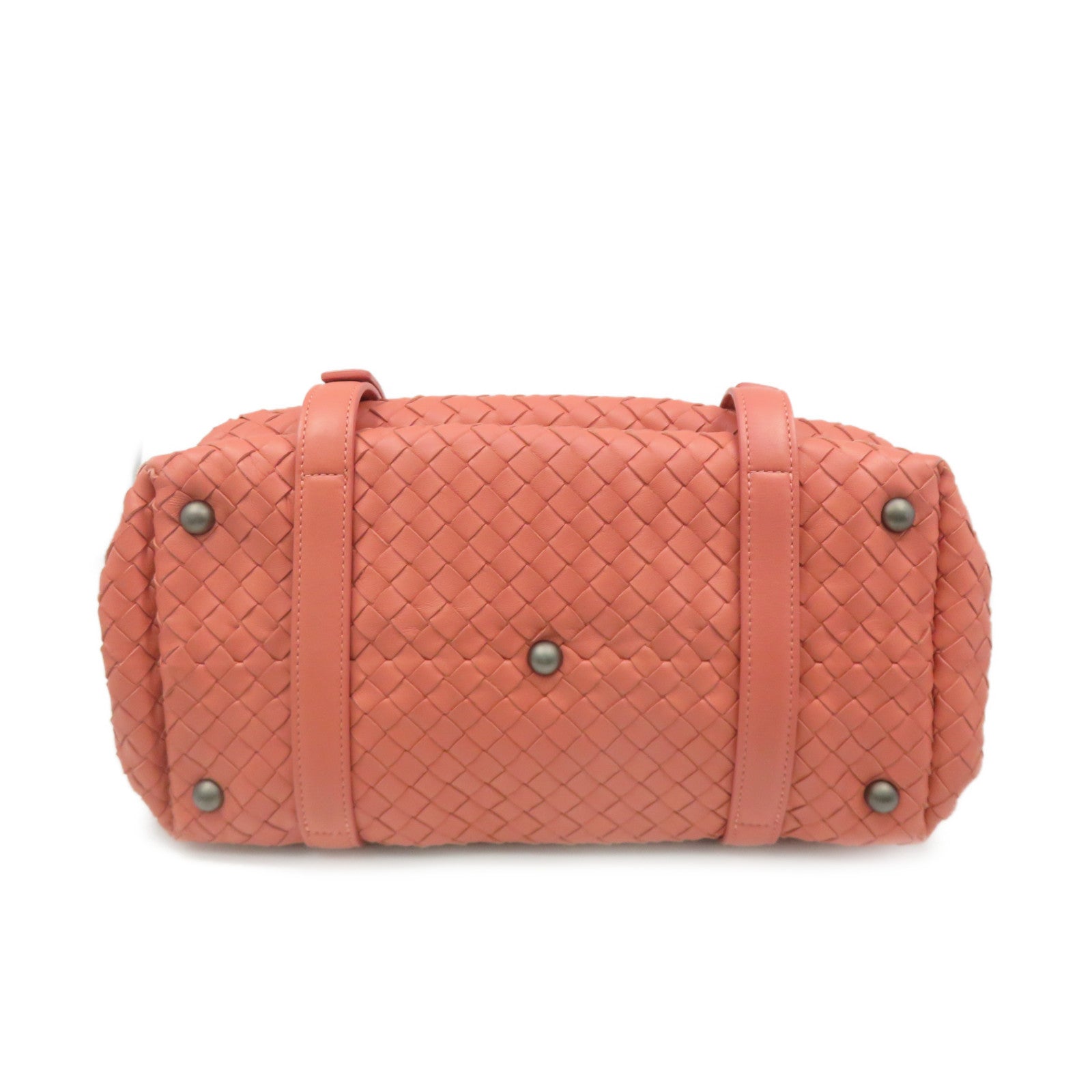 BOTTEGA VENETA [Sharp Discount] Textured Leather Hand Bag Pink
