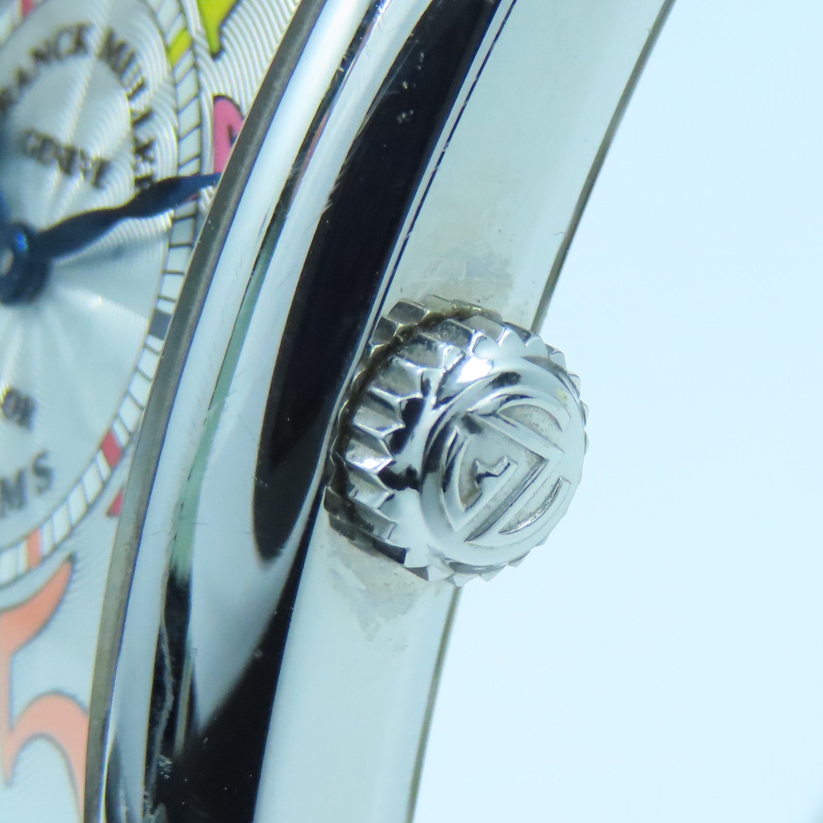 FRANCK MULLER Color Dreams不鏽鋼手錶石英機芯白色彩色