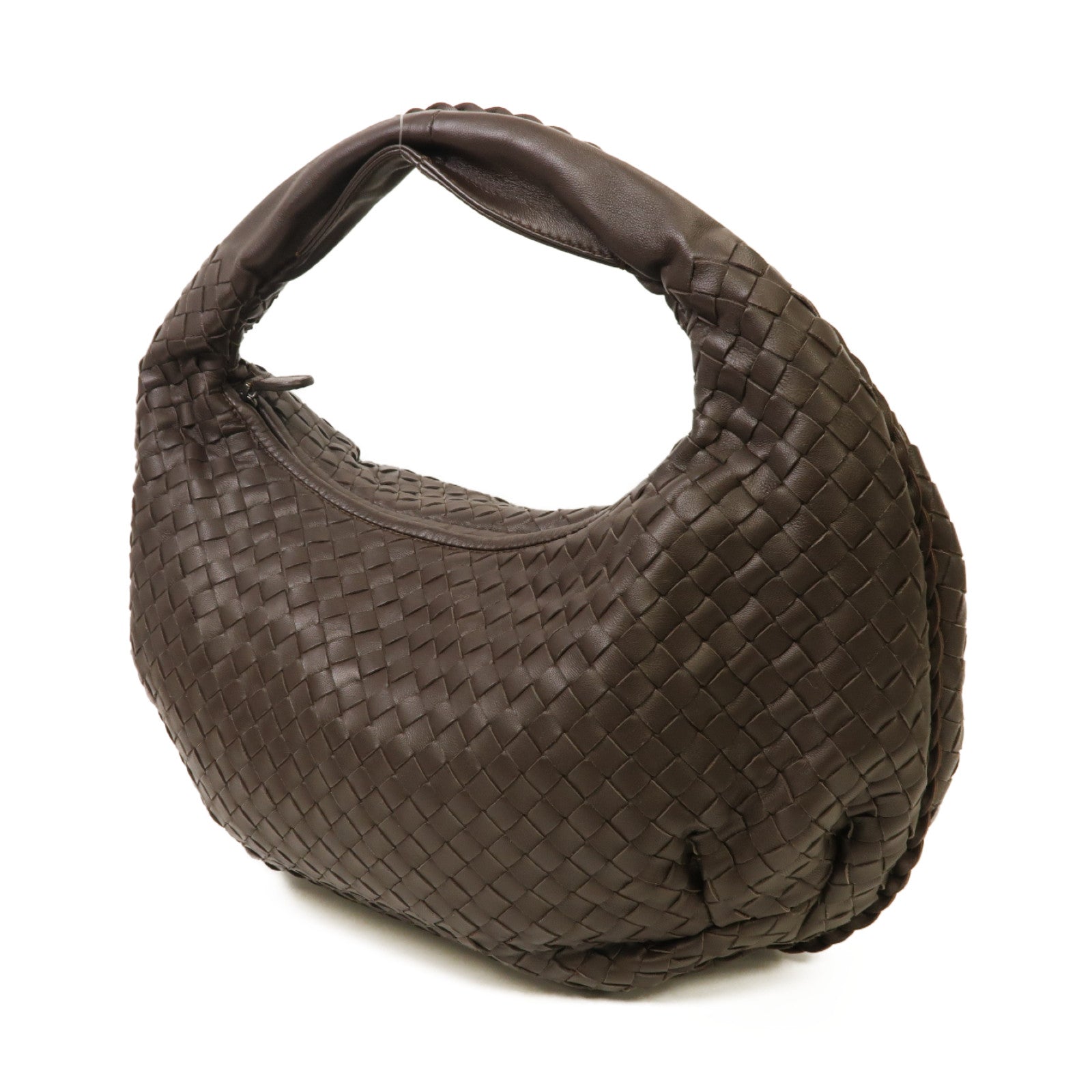 BOTTEGA VENETA 織紋皮革Shoulder Bag肩背袋啡色