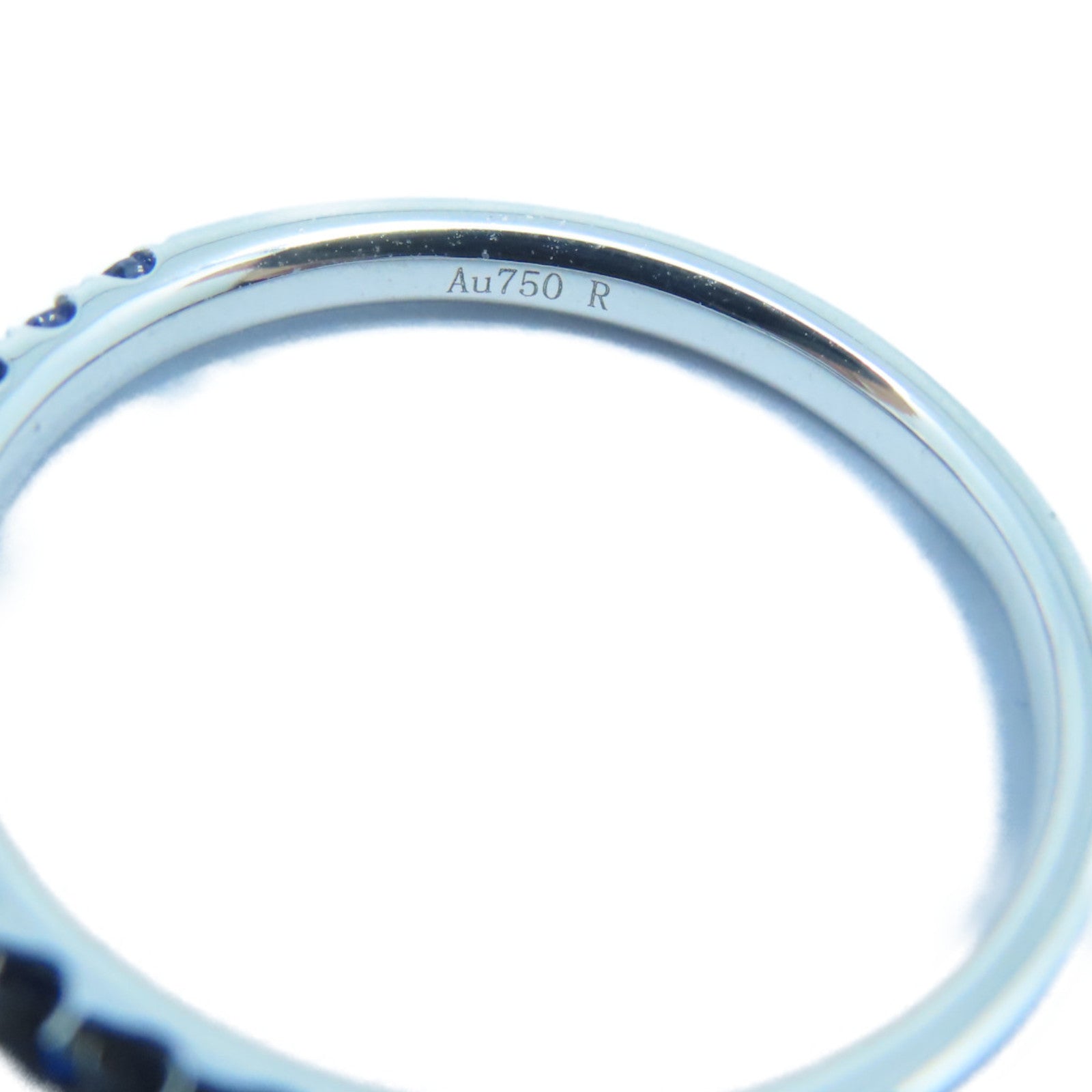 JEWELRY 【激减优惠】18K白金Sapphire Ring 0.31ct蓝宝石戒指US#5.75
