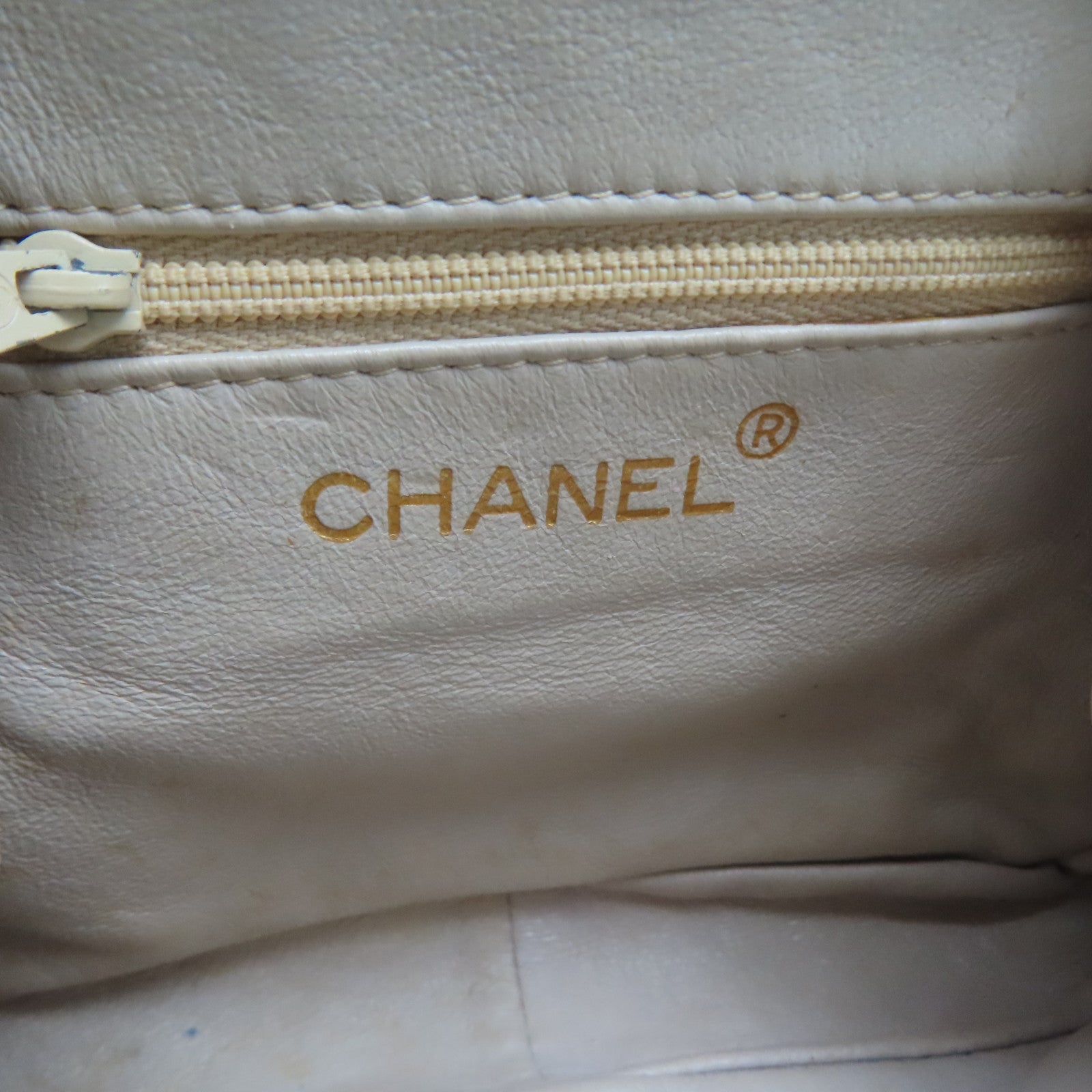 CHANEL 尼龍Chain Shoulder金扣鏈帶肩背袋綠色