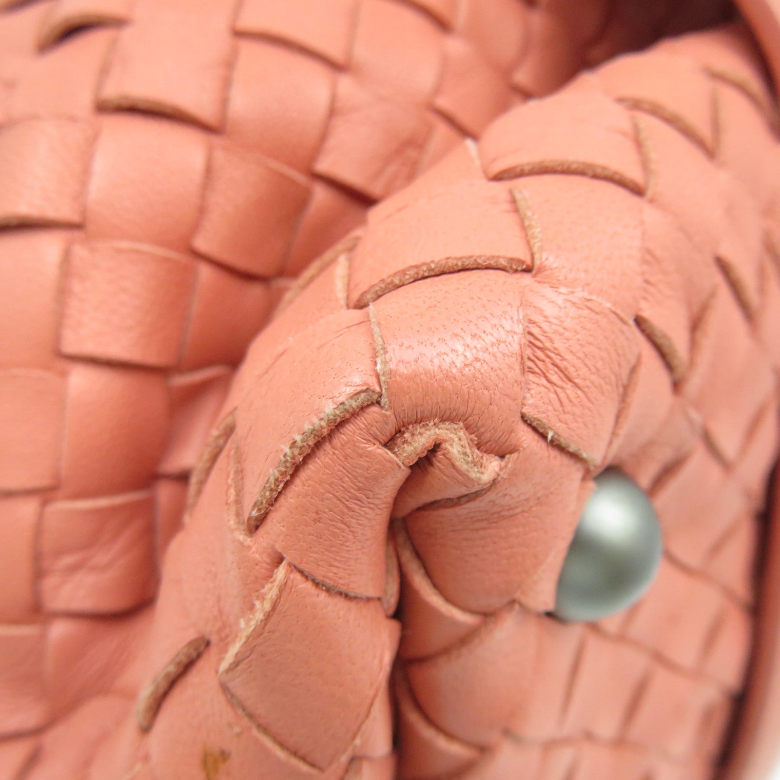 BOTTEGA VENETA [Sharp Discount] Textured Leather Hand Bag Pink