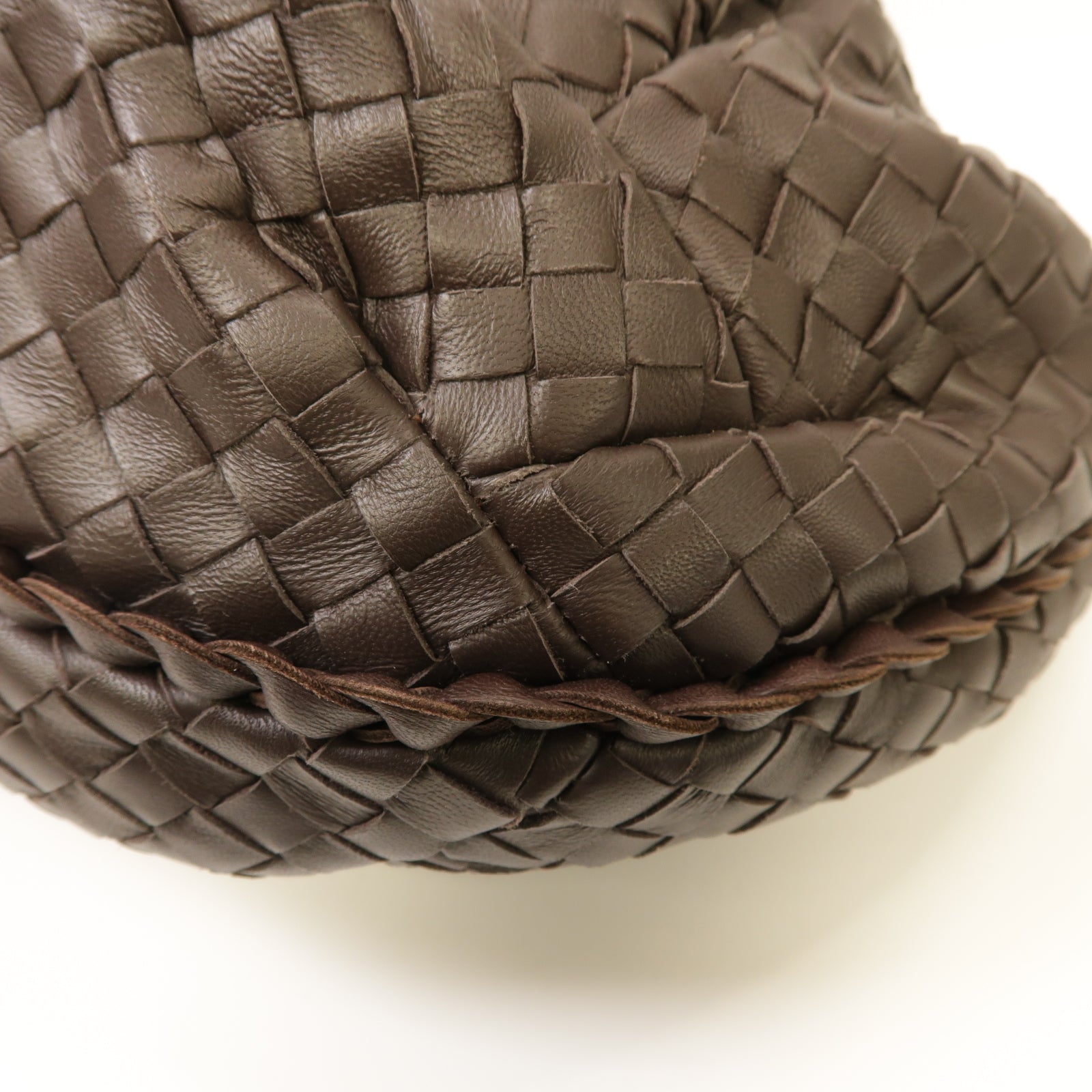 BOTTEGA VENETA 織紋皮革Shoulder Bag肩背袋啡色