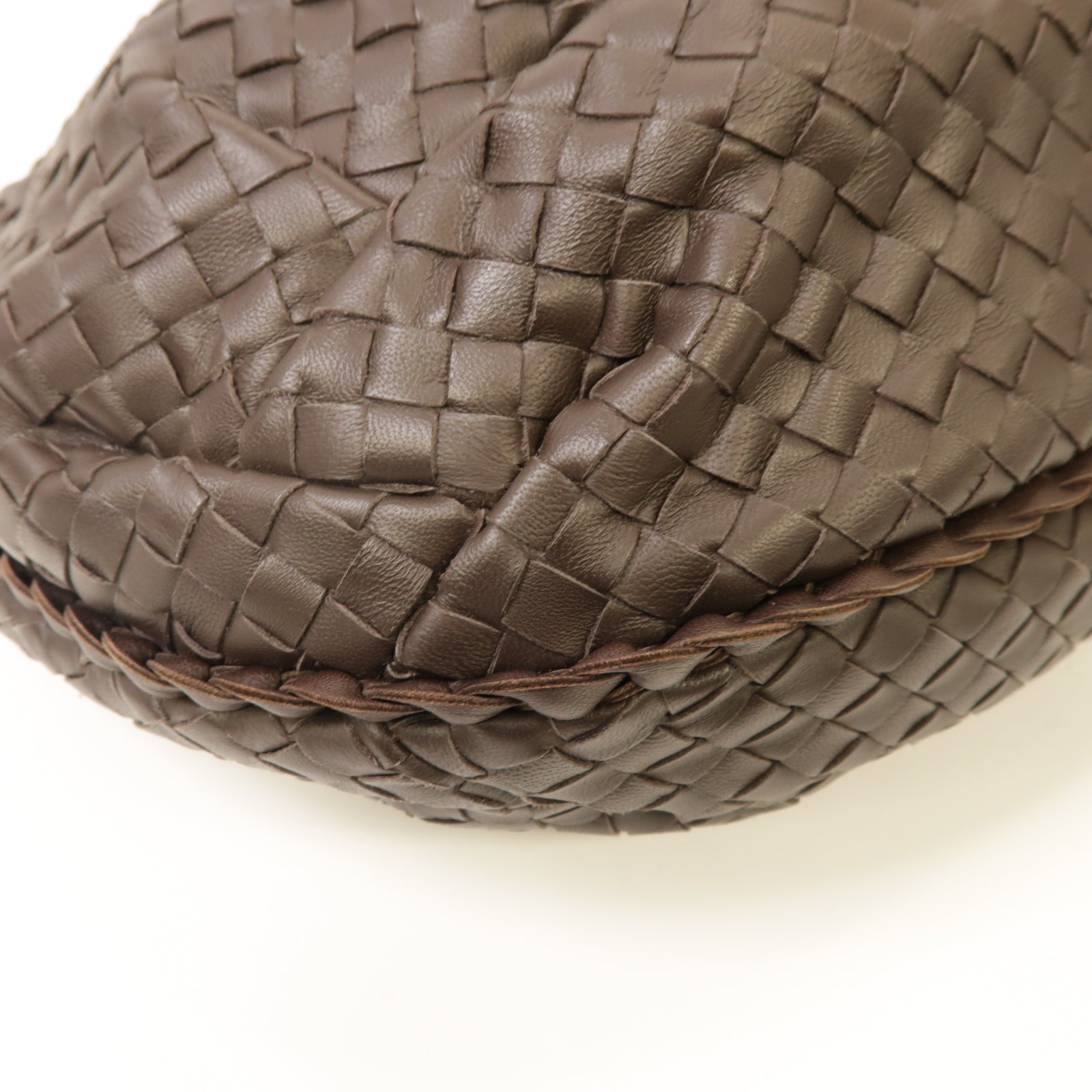 BOTTEGA VENETA 織紋皮革Shoulder Bag肩背袋啡色