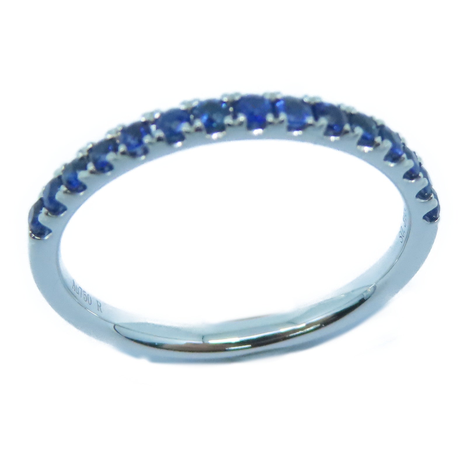 JEWELRY 【激减优惠】18K白金Sapphire Ring 0.31ct蓝宝石戒指US#5.75