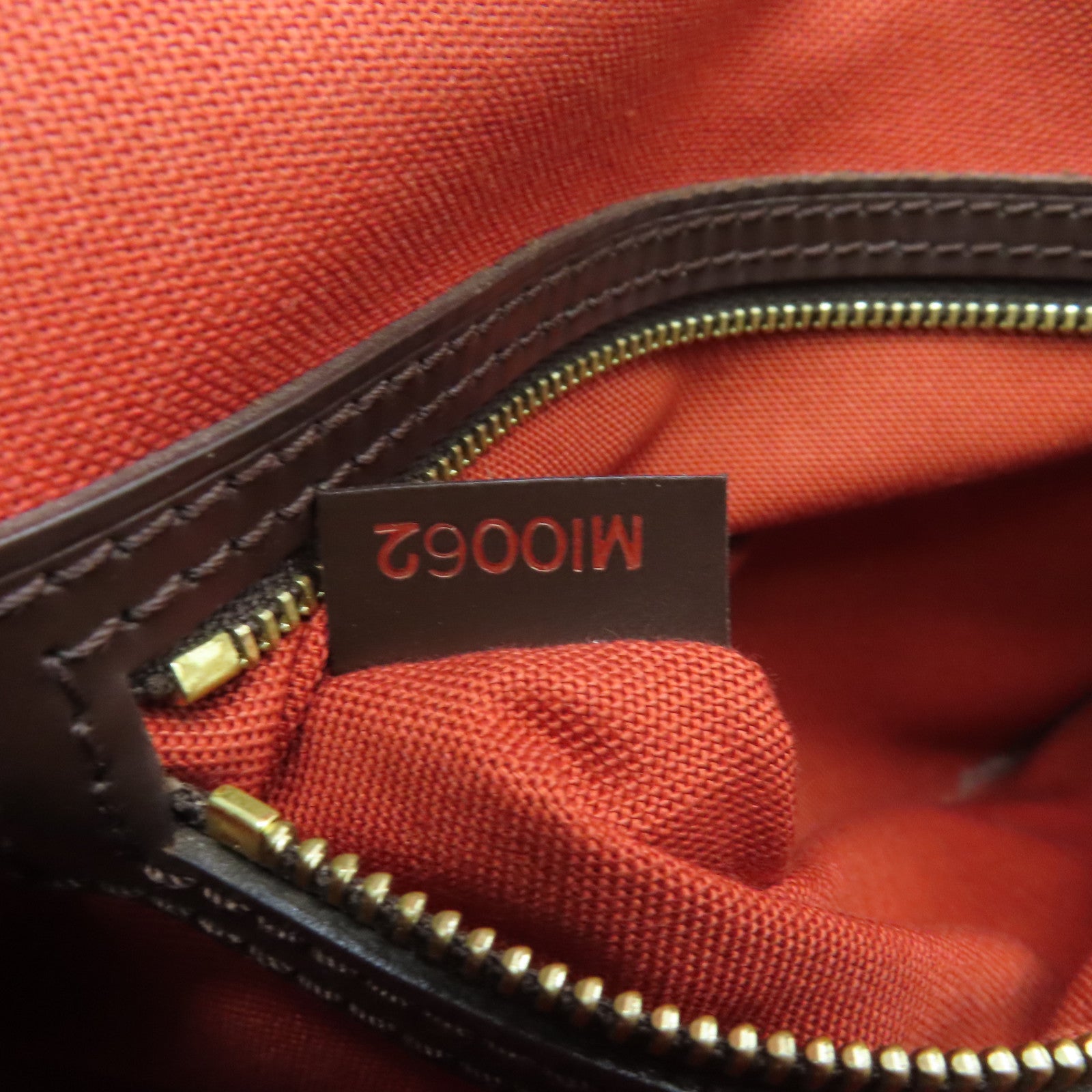LOUIS VUITTON Damier Mini Looping金扣手挽袋/肩背袋啡色