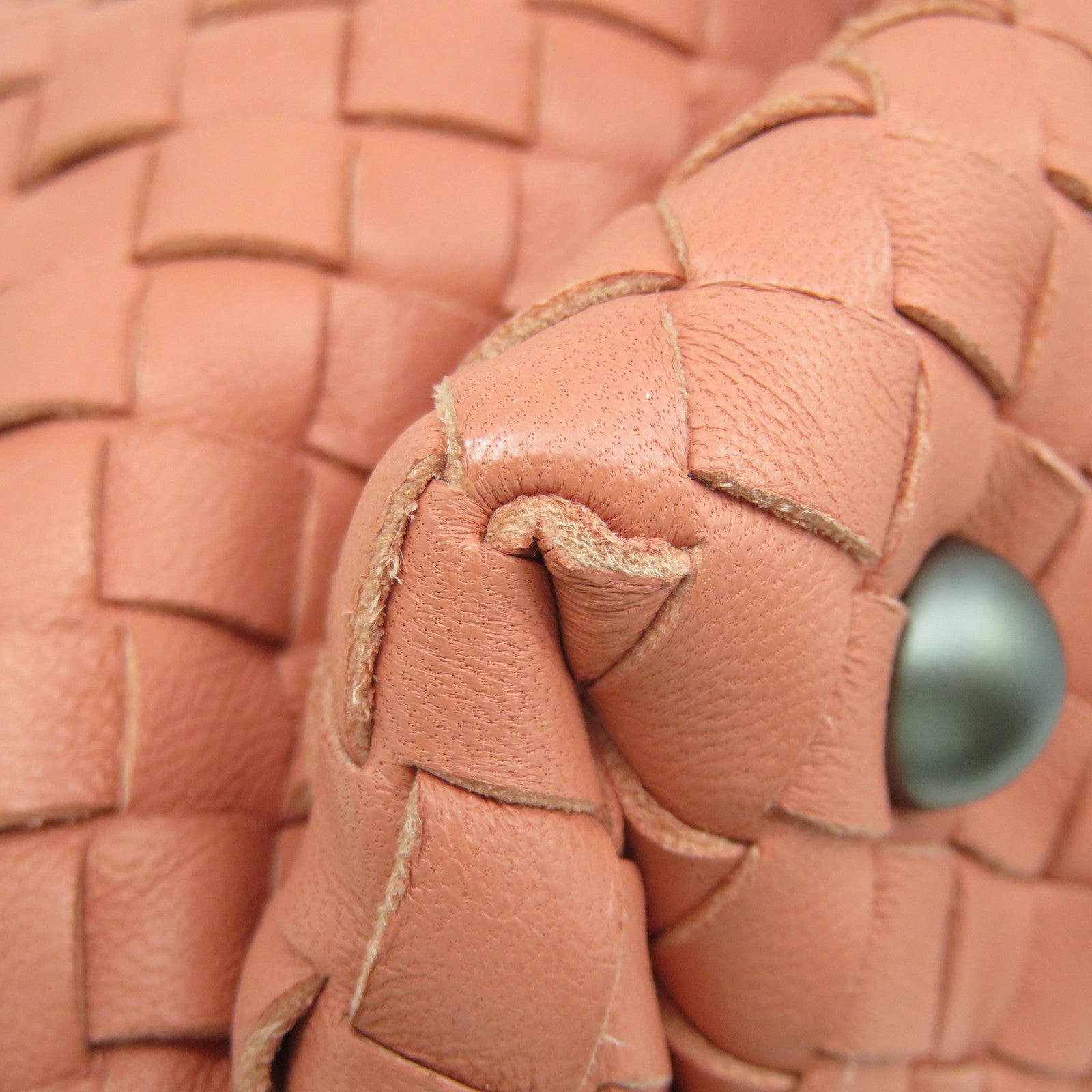 BOTTEGA VENETA [Sharp Discount] Textured Leather Hand Bag Pink