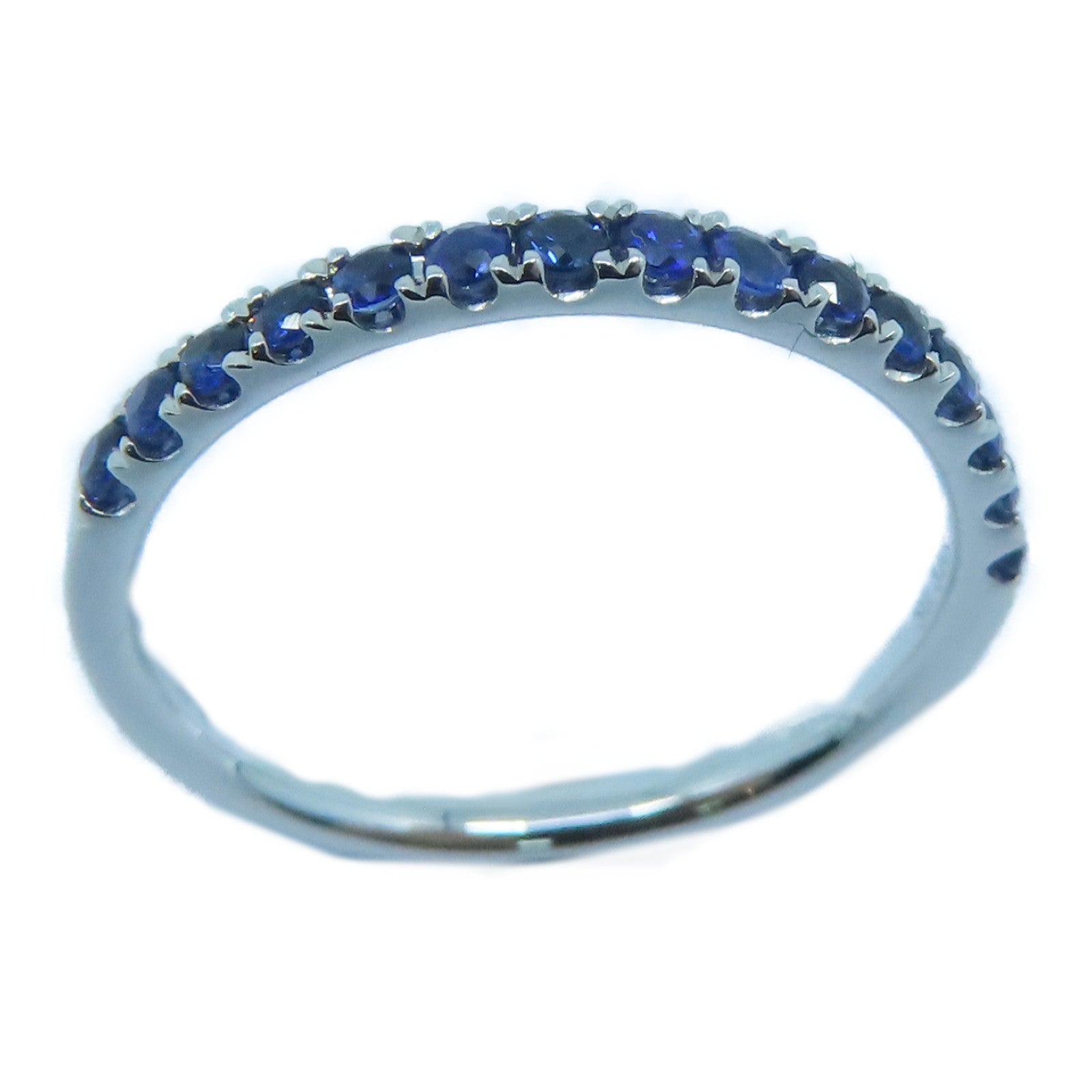 JEWELRY 【激减优惠】18K白金Sapphire Ring 0.31ct蓝宝石戒指US#5.75