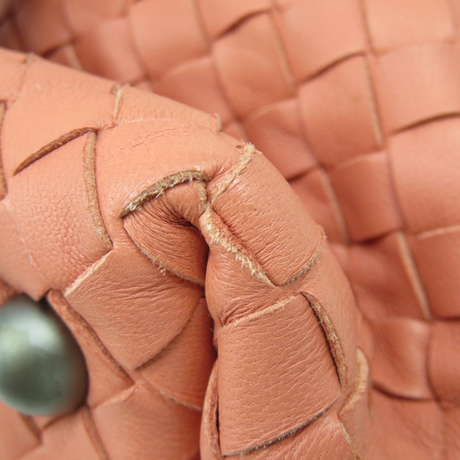 BOTTEGA VENETA [Sharp Discount] Textured Leather Hand Bag Pink