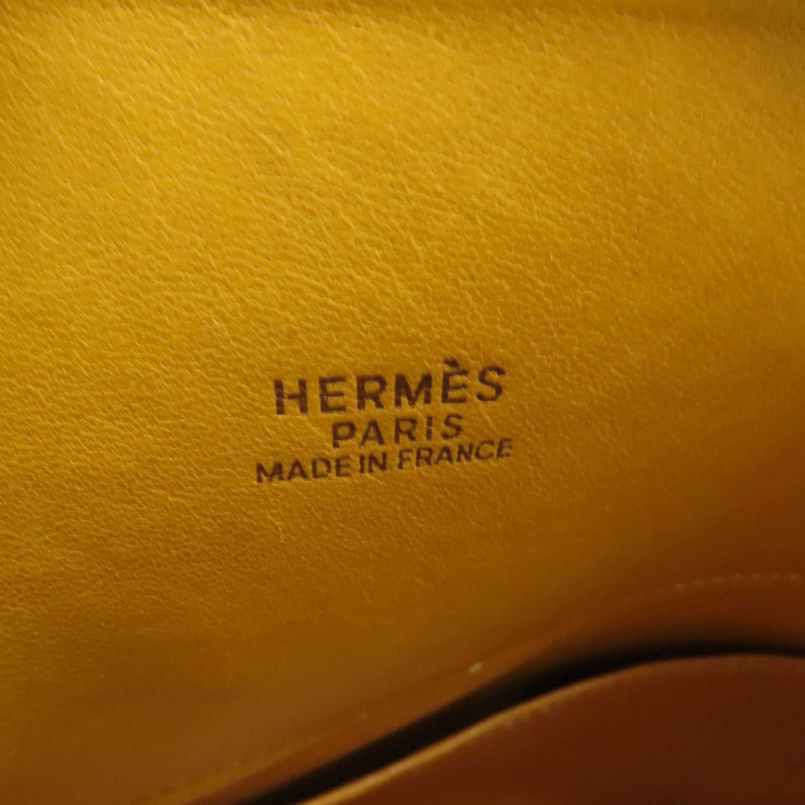 HERMES Ardennes皮革Bolide 31金扣手挽肩背兩用袋芥末色