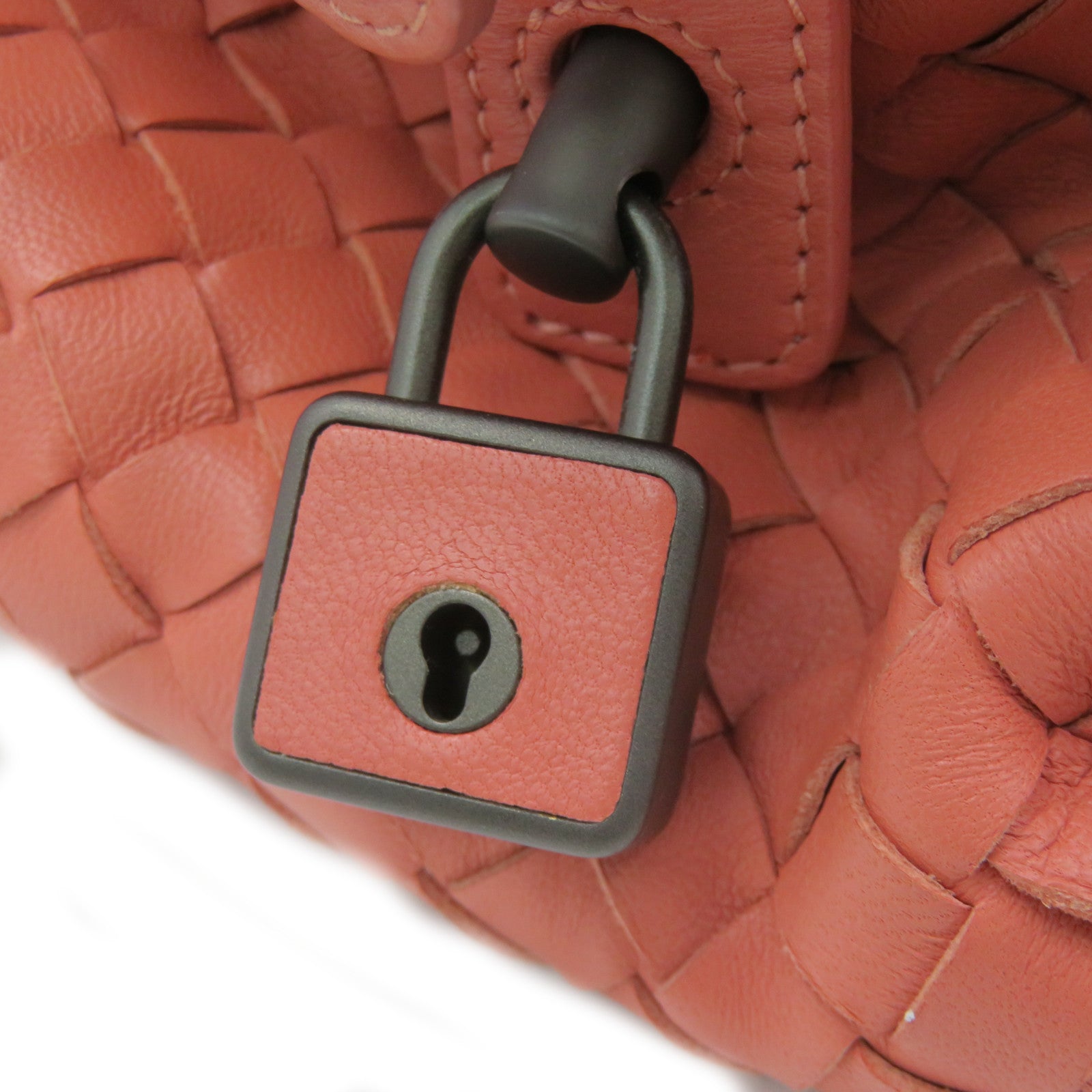 BOTTEGA VENETA [Sharp Discount] Textured Leather Hand Bag Pink