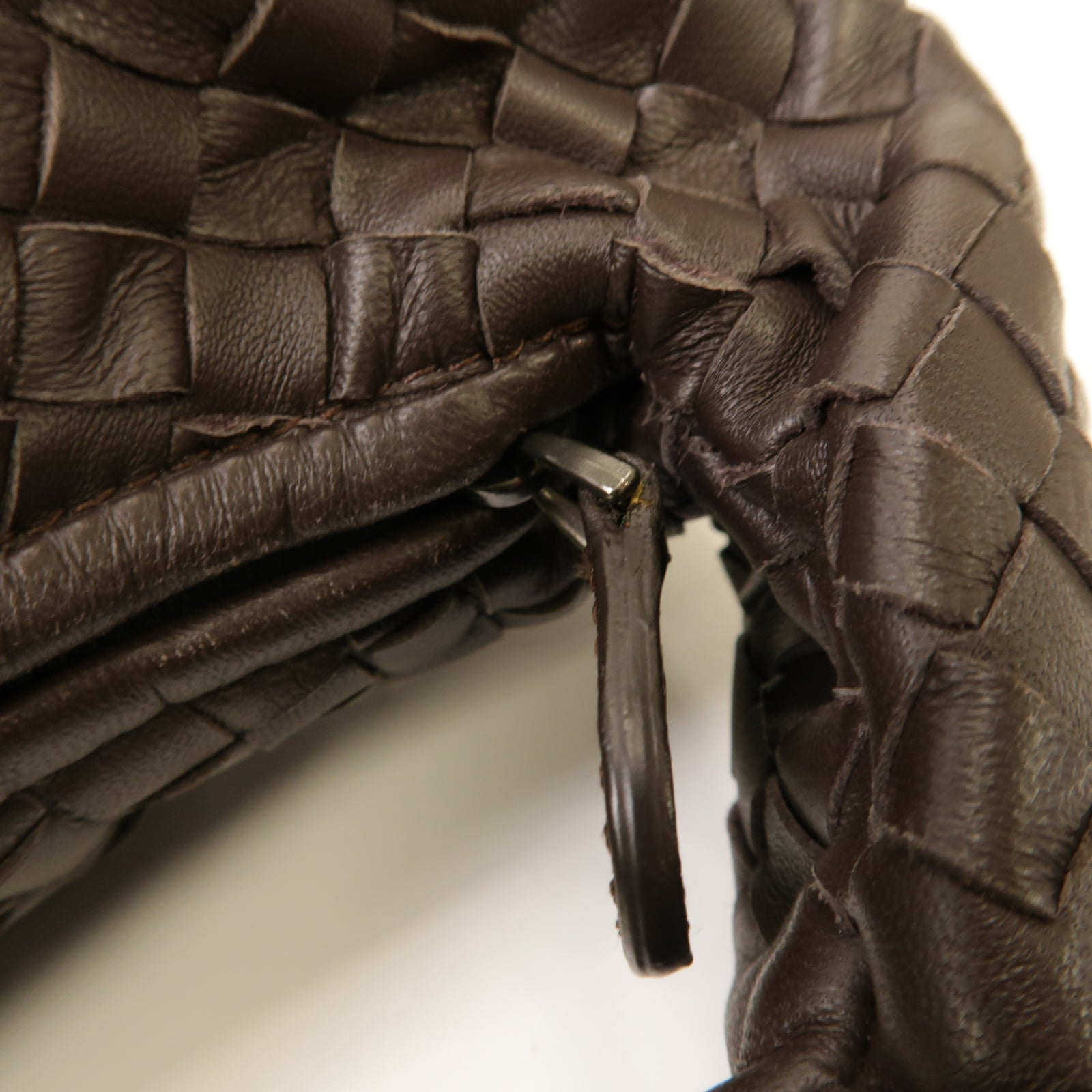 BOTTEGA VENETA 織紋皮革Shoulder Bag肩背袋啡色