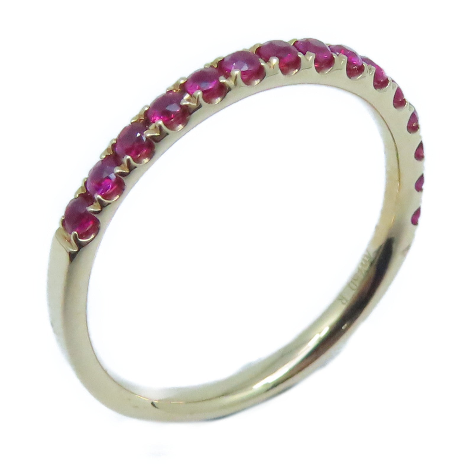 JEWELRY 【激減優惠】18K玫瑰金Ruby Ring 0.31ct紅寶石戒指US#5