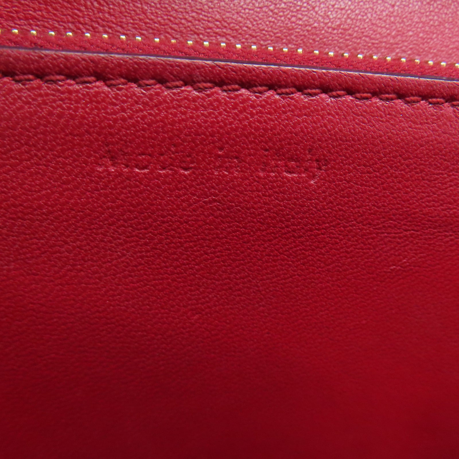 CELINE 【激減優惠】牛皮皮革Box Shoulder Bag金扣肩背袋紅色