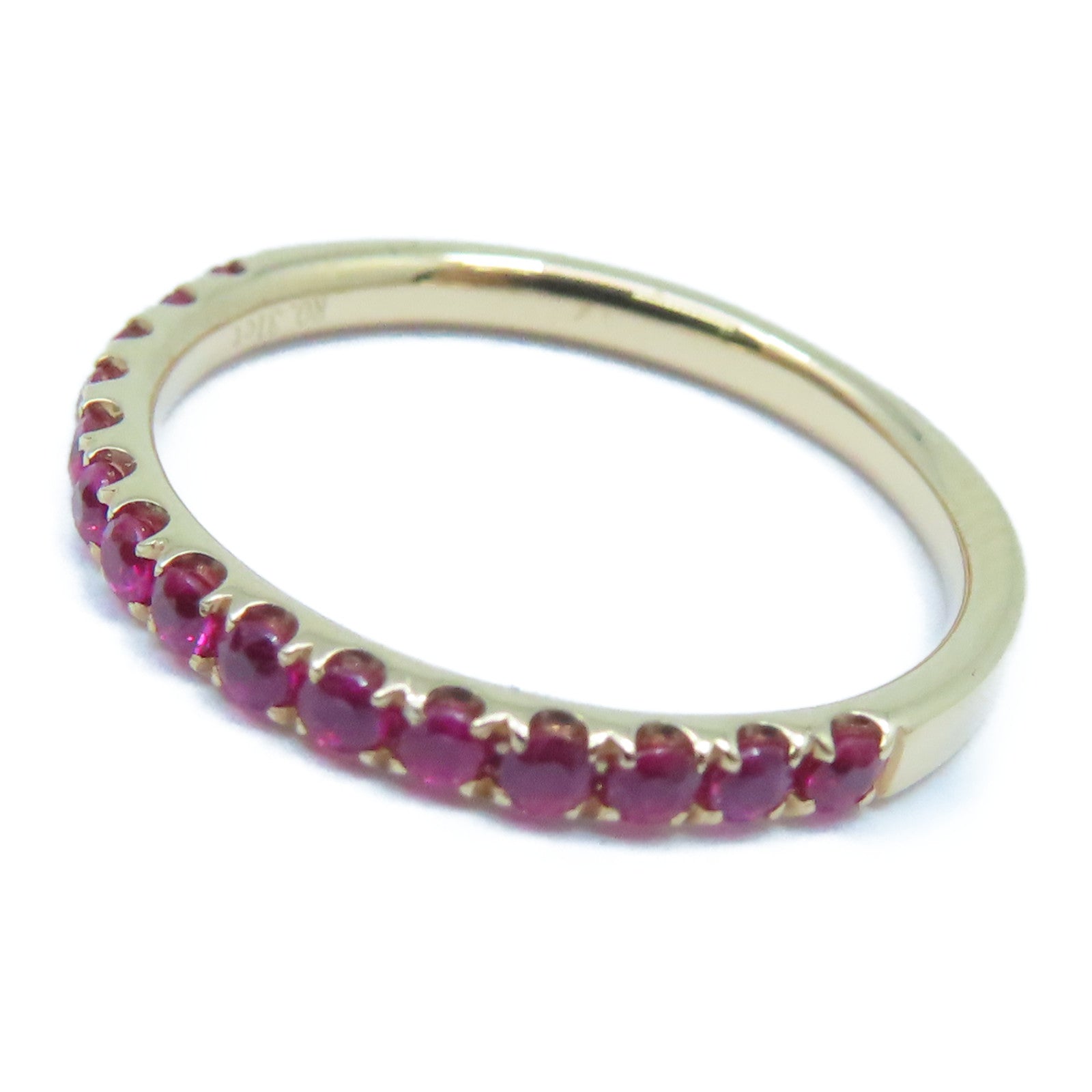 JEWELRY 【激減優惠】18K玫瑰金Ruby Ring 0.31ct紅寶石戒指US#5
