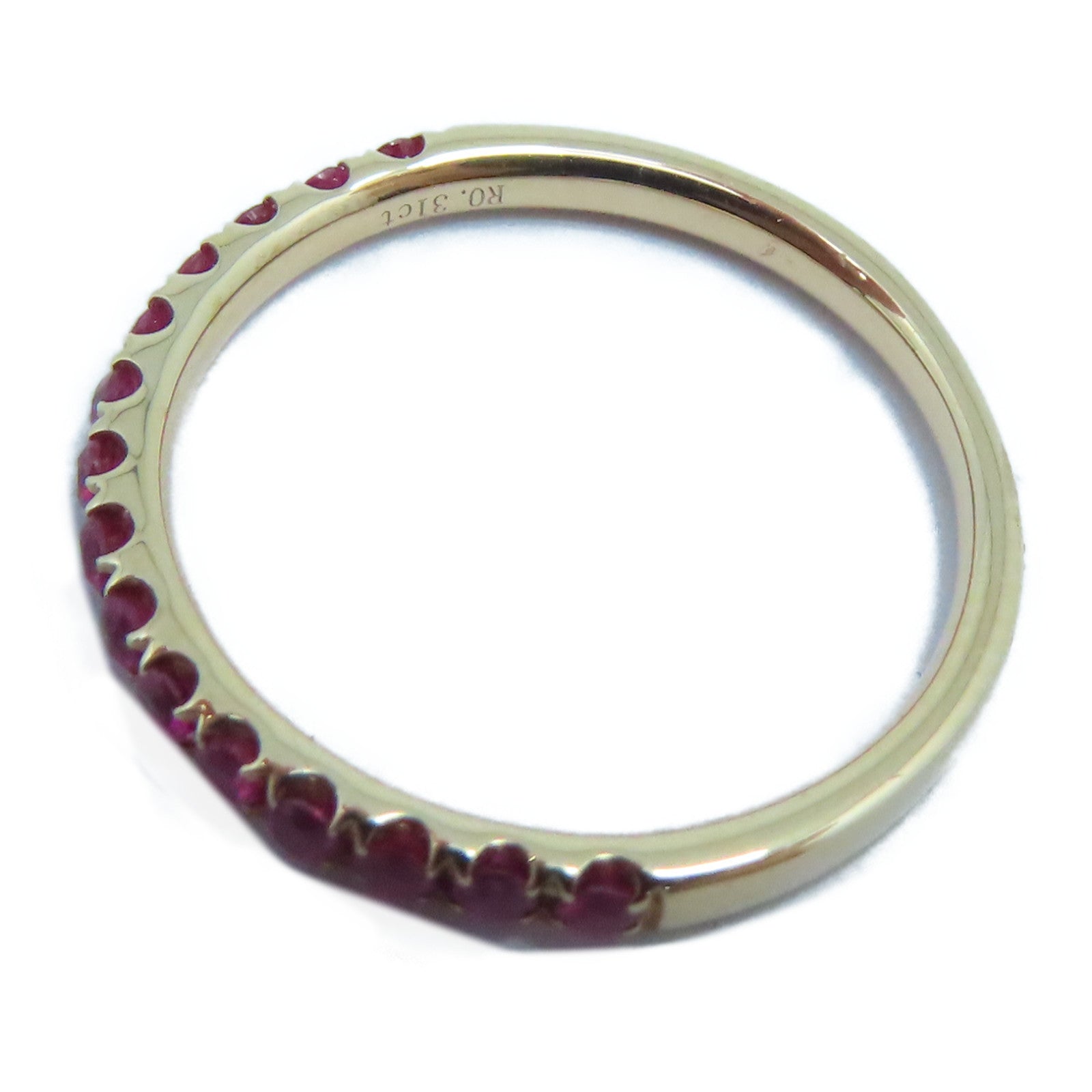 JEWELRY 【激減優惠】18K玫瑰金Ruby Ring 0.31ct紅寶石戒指US#5