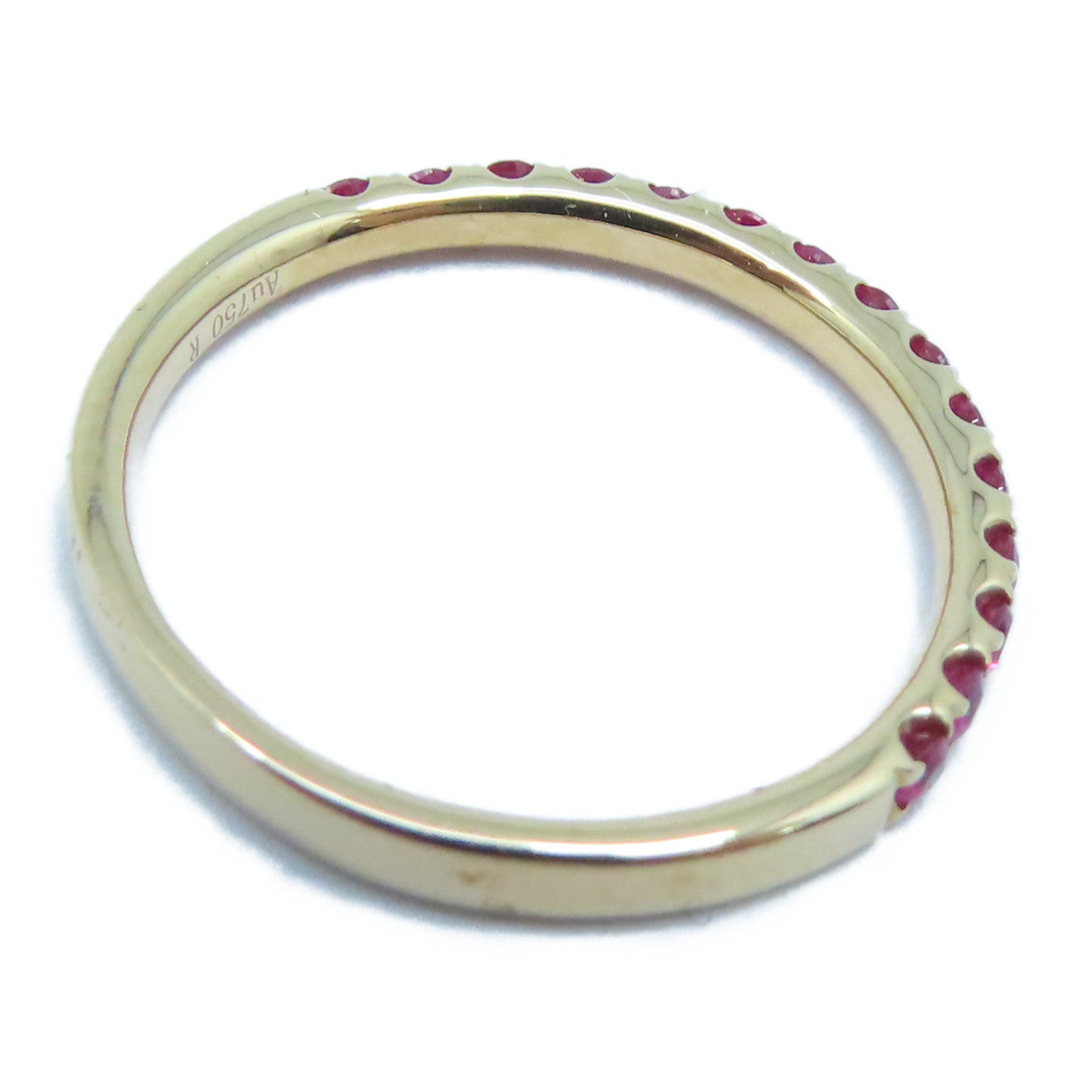JEWELRY 【激減優惠】18K玫瑰金Ruby Ring 0.31ct紅寶石戒指US#5