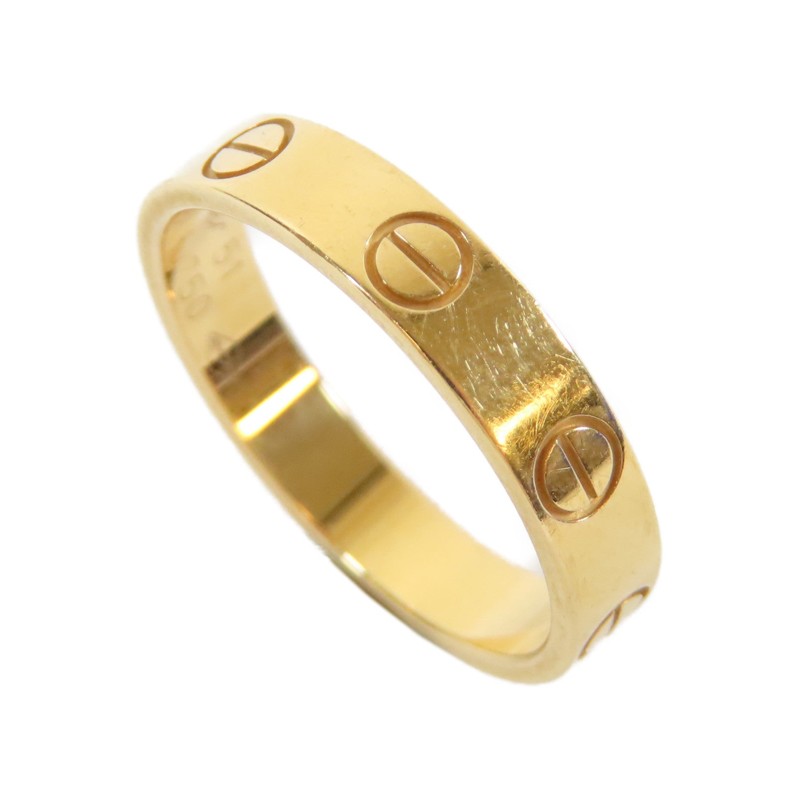 CARTIER 18K黃金Love Ring戒指Cartier#51/US#5.5