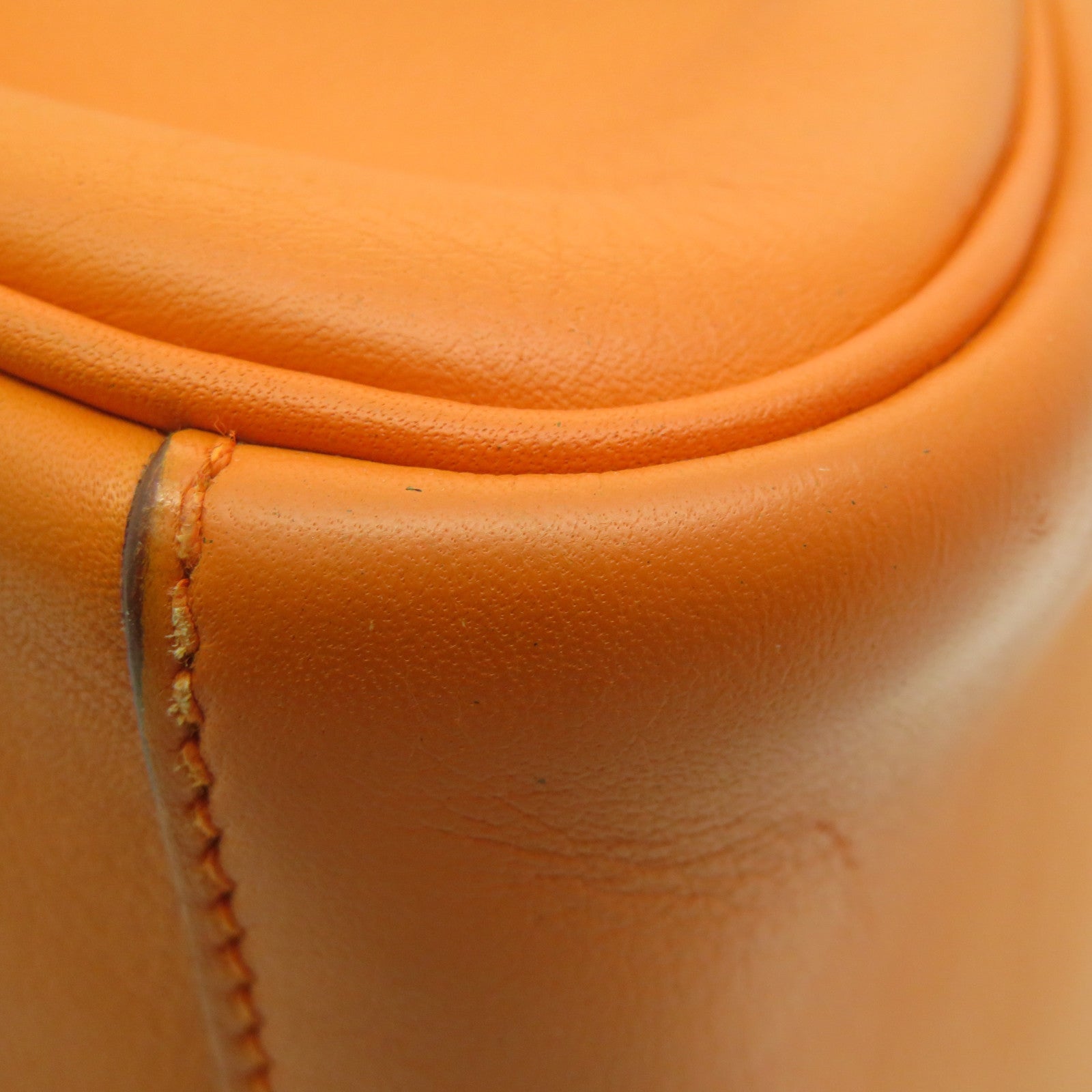 HERMES Swift皮革Lindy 30银扣肩背袋Orange橙色