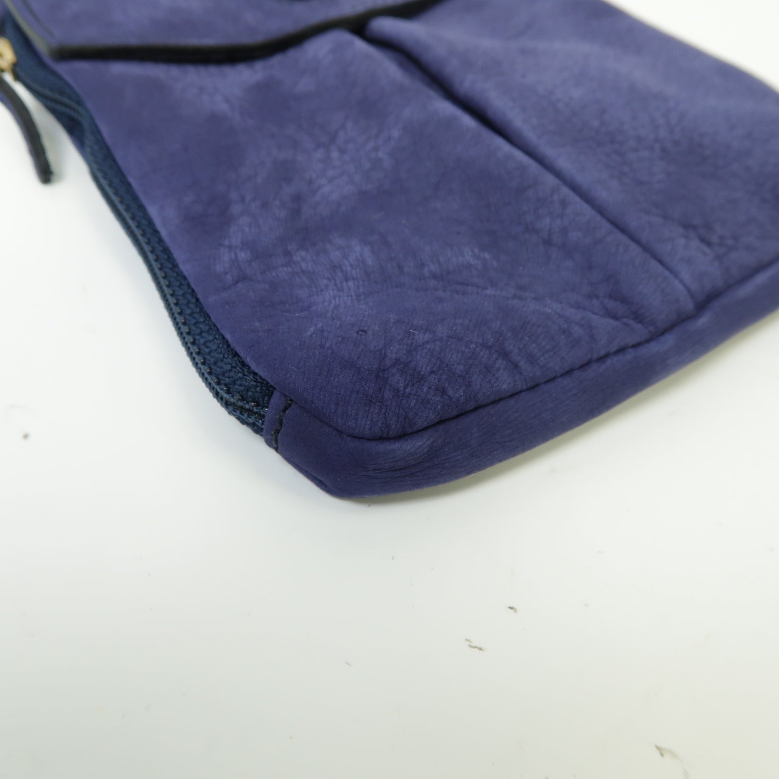 FENDI 麂皮皮革Waist Bag金扣腰包藍色