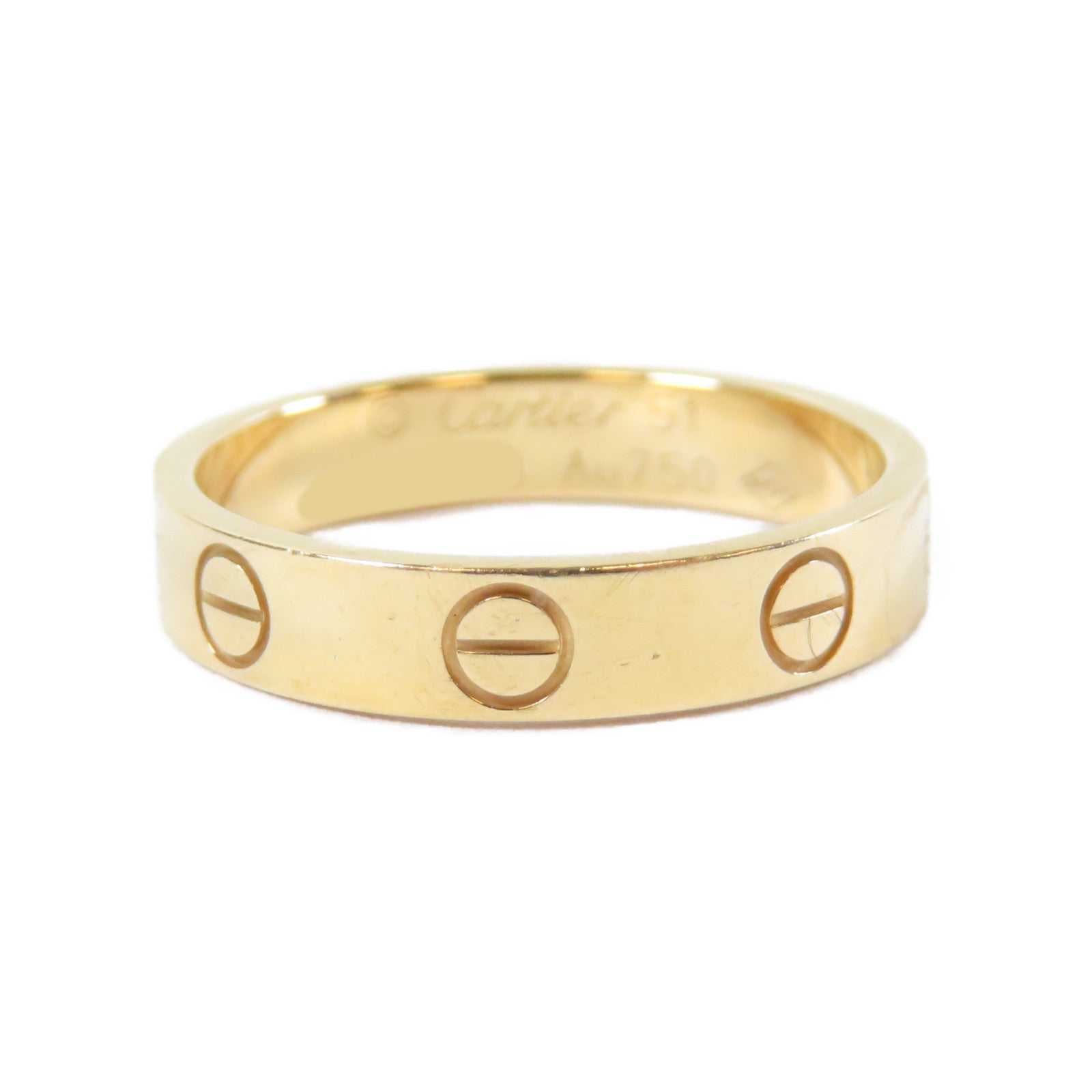 CARTIER 18K黃金Love Ring戒指Cartier#51/US#5.5