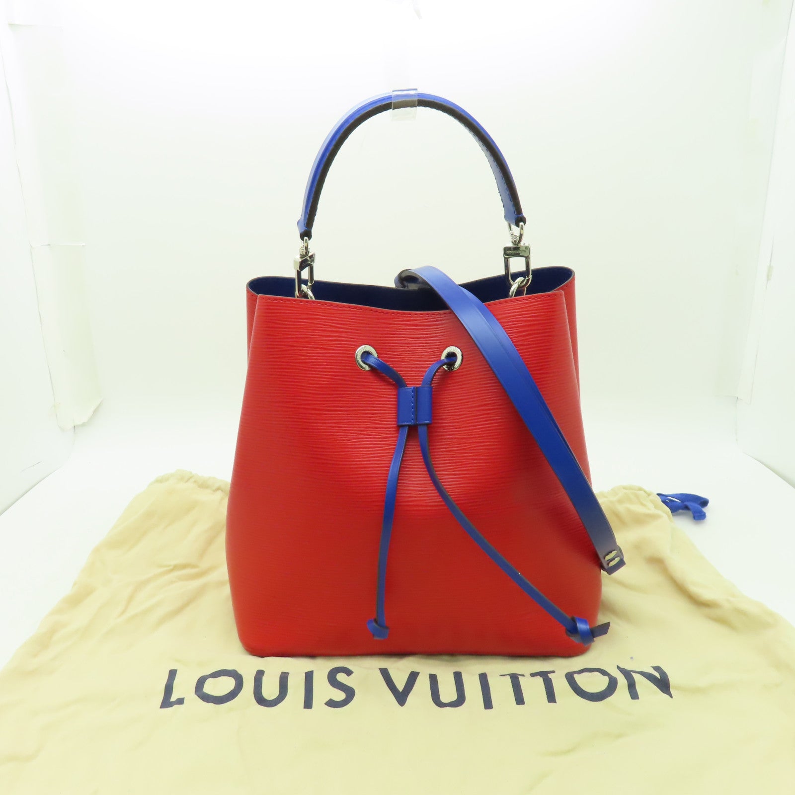 LOUIS VUITTON Epi Neo Noe金扣手挽肩背兩用袋紅色