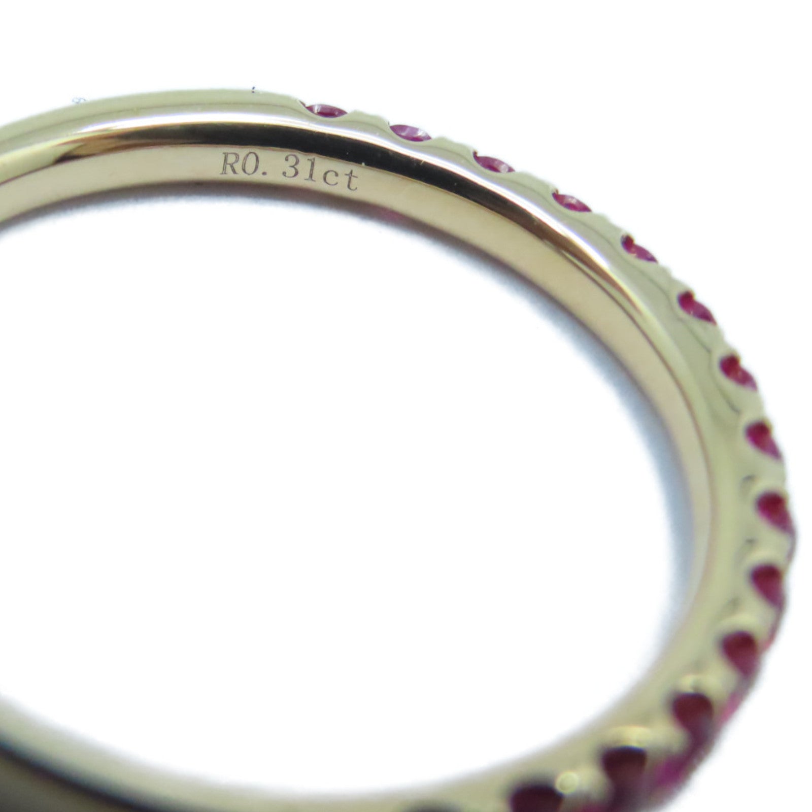 JEWELRY 【激減優惠】18K玫瑰金Ruby Ring 0.31ct紅寶石戒指US#5