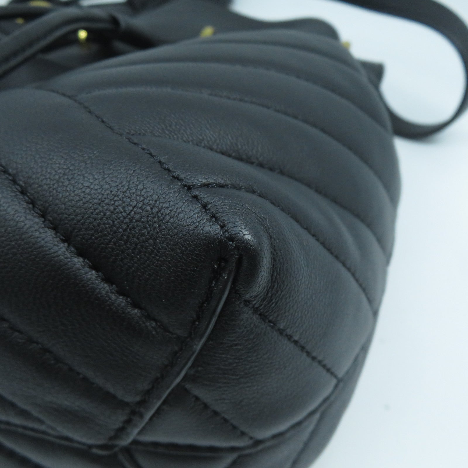 Tory Burch 牛皮皮革Shoulder Bag金扣手挽肩背兩用袋黑色