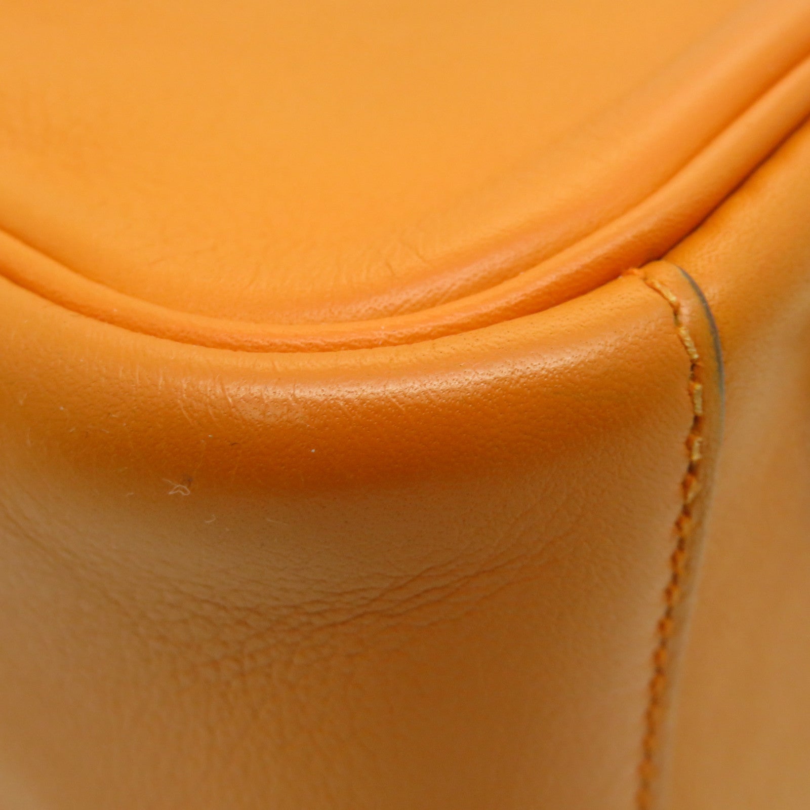 HERMES Swift皮革Lindy 30银扣肩背袋Orange橙色