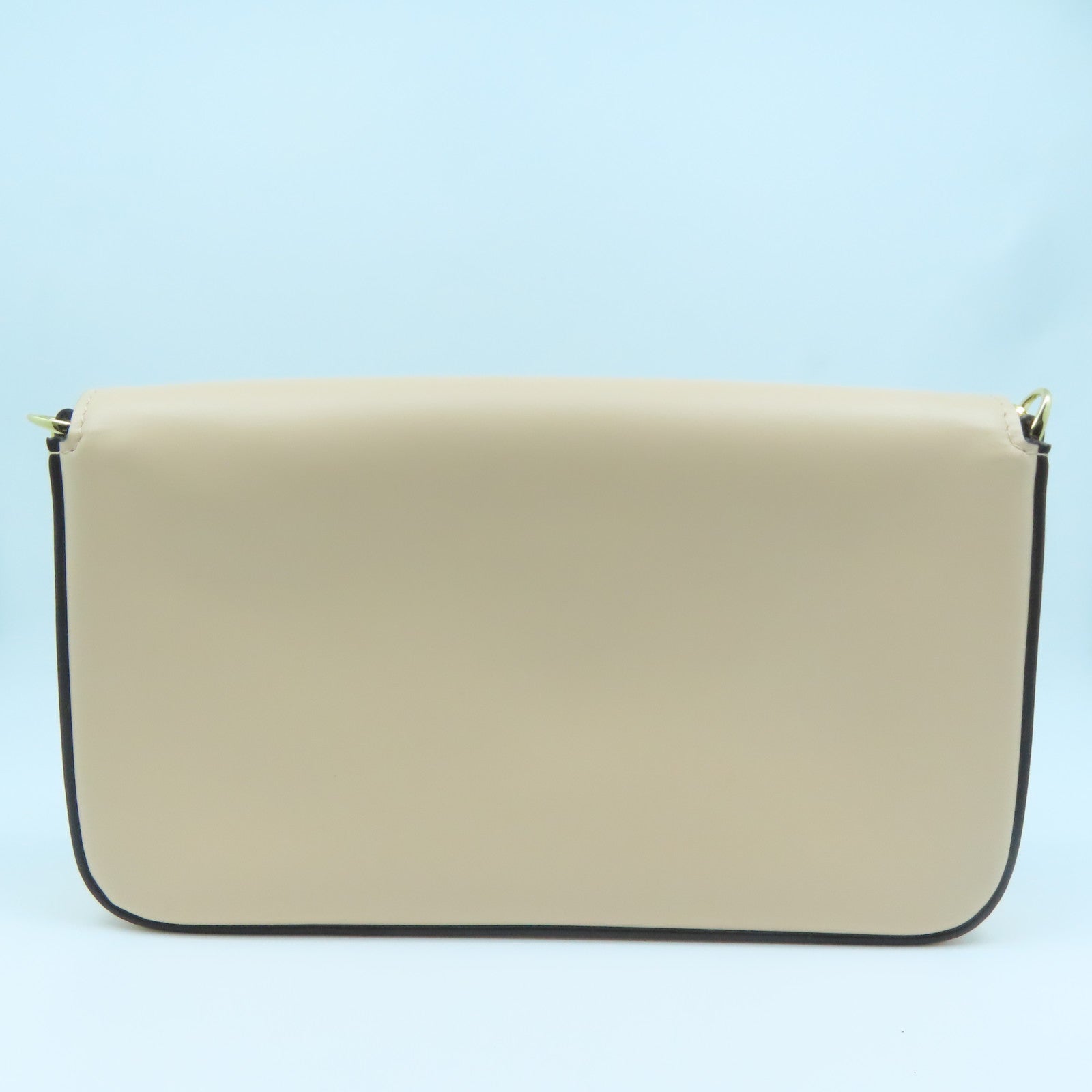 FENDI 牛皮皮革Chain Wallet金扣鏈帶肩背袋粉紅色