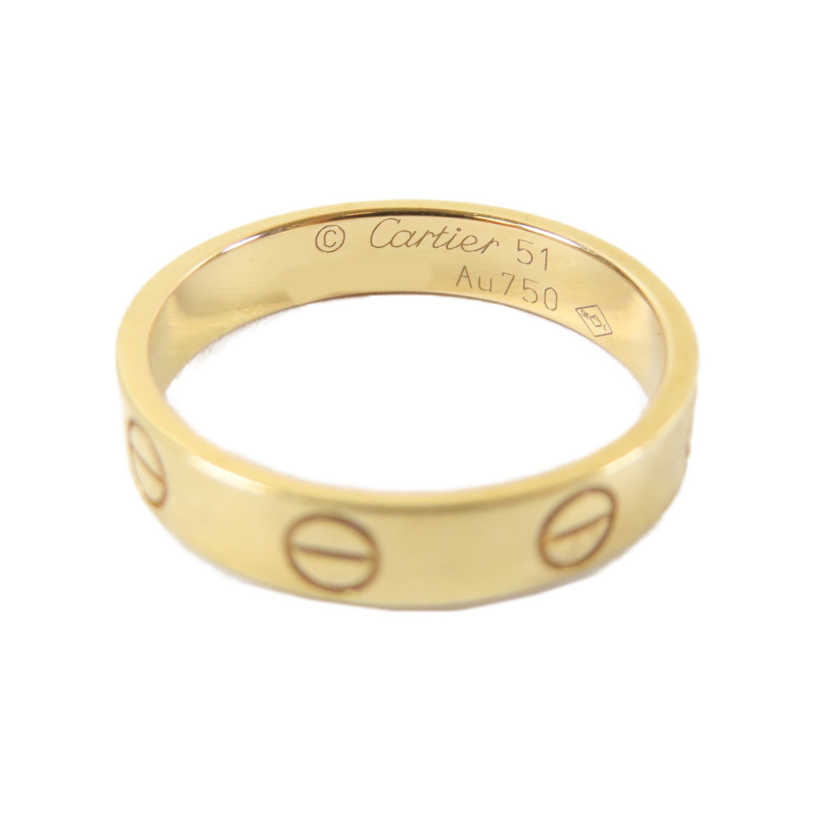 CARTIER 18K黃金Love Ring戒指Cartier#51/US#5.5