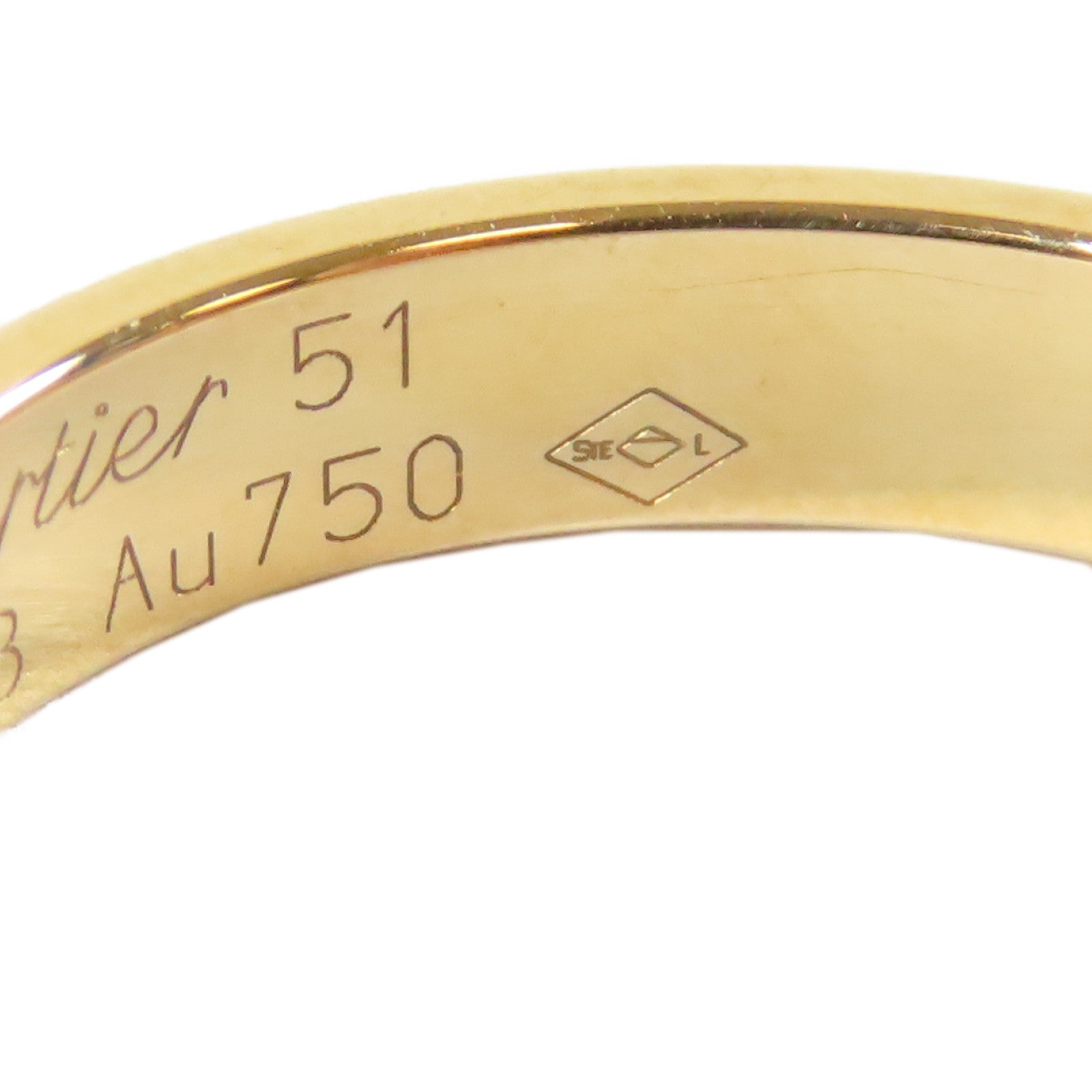 CARTIER 18K黃金Love Ring戒指Cartier#51/US#5.5