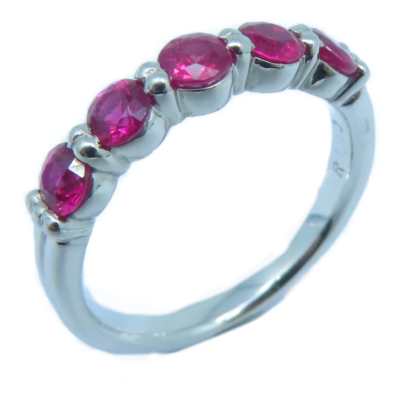 JEWELRY 【激减优惠】PT900铂金Ruby 1.1ct红宝石戒指US#6