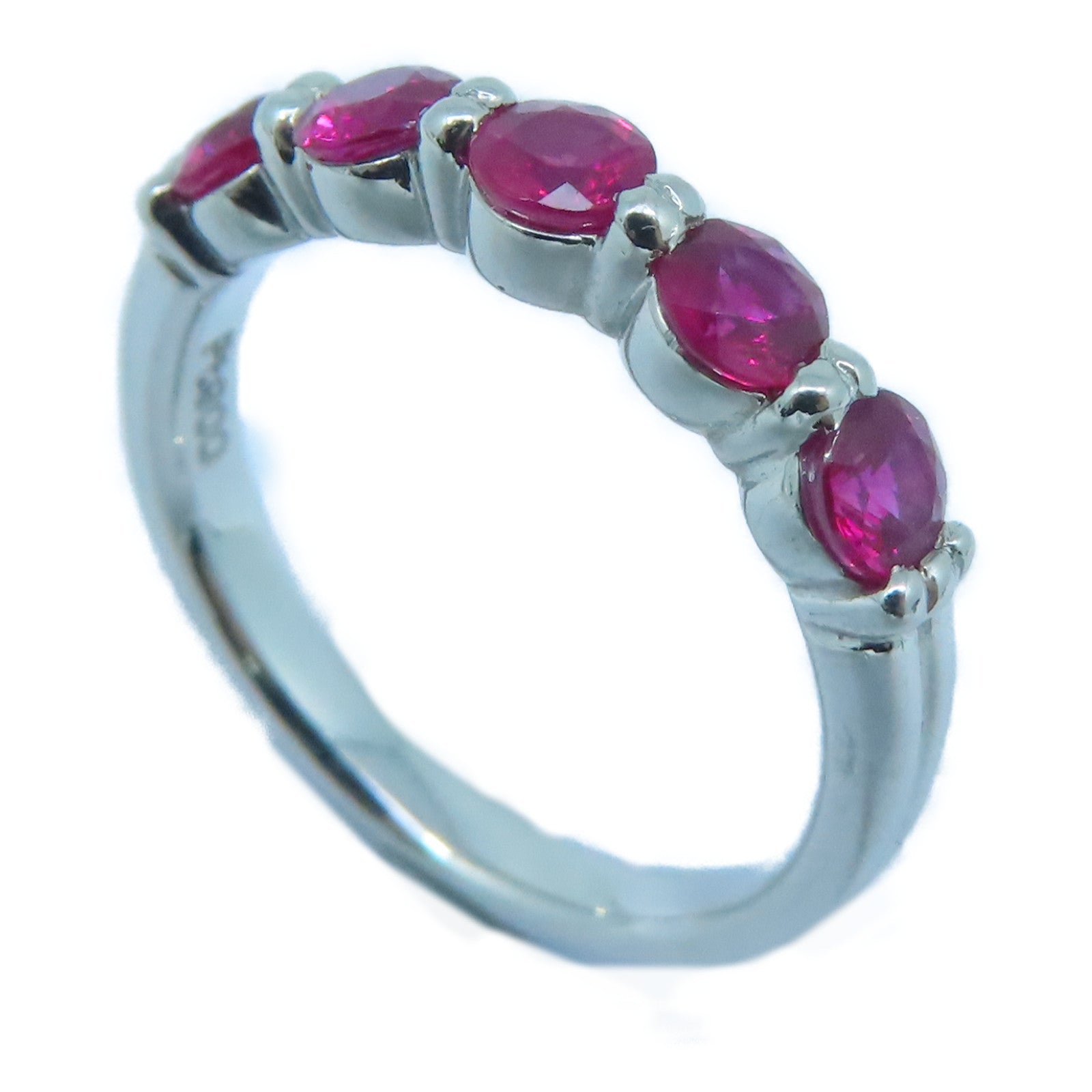 JEWELRY 【激减优惠】PT900铂金Ruby 1.1ct红宝石戒指US#6