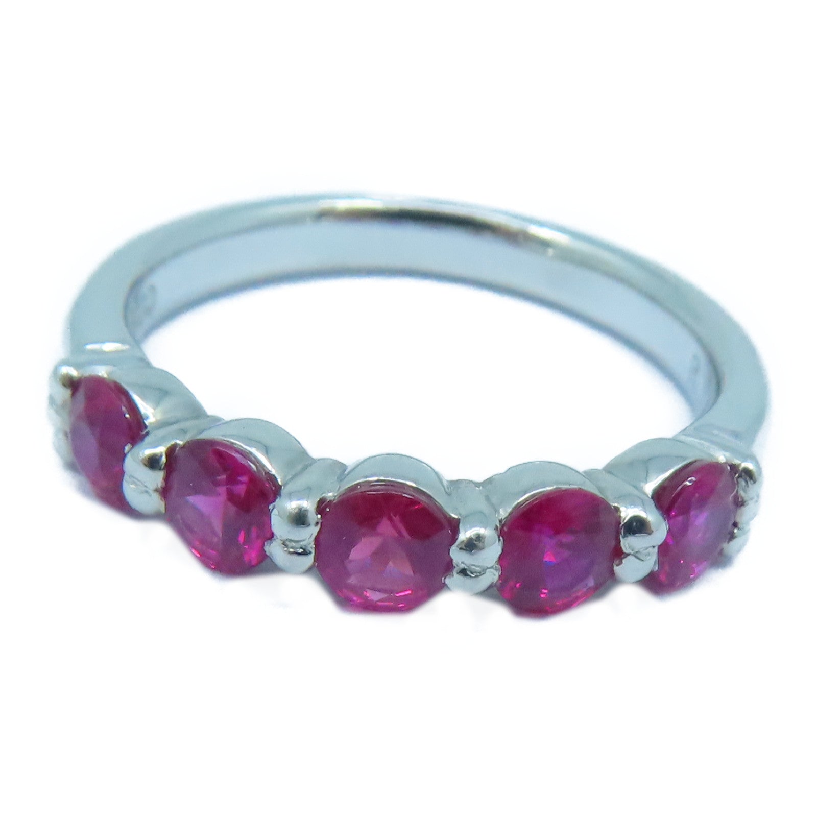 JEWELRY 【激减优惠】PT900铂金Ruby 1.1ct红宝石戒指US#6