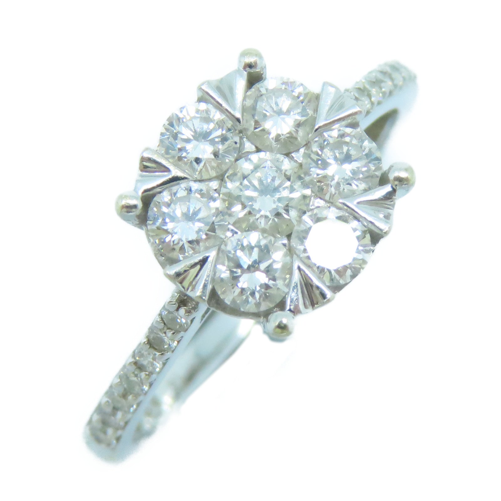 JEWELRY 18K白金Diamond Ring鑽石戒指US#7.25