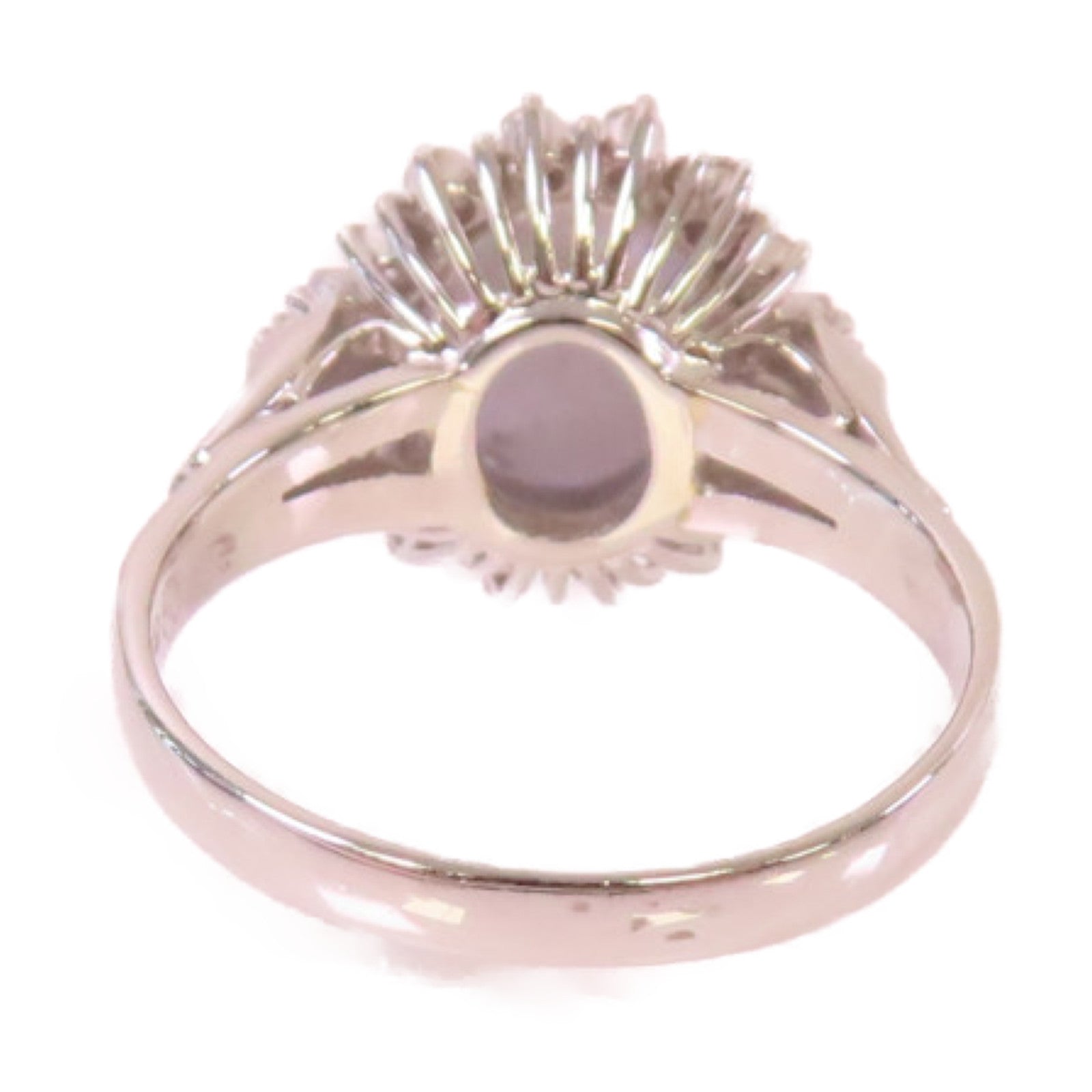 JEWELRY PT900鉑金/5.29ct藍寶石/0.32ct鑽石Sapphire Ring戒指US#6.75