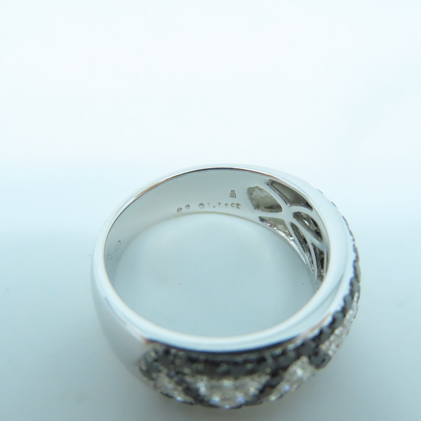 JEWELRY 18K白金Ring 1.11ct鑽石戒指US#6