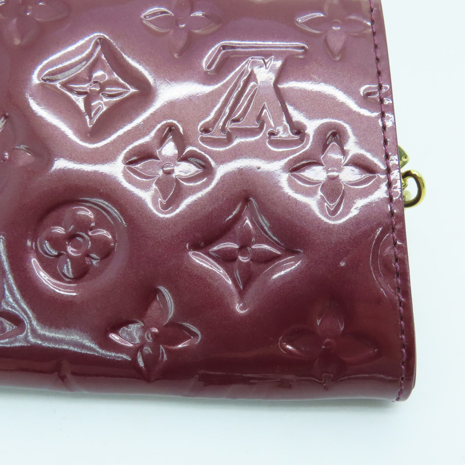 LOUIS VUITTON Vernis Sunset Boulevard 2 Way Bag金扣手挽肩背兩用袋紅色