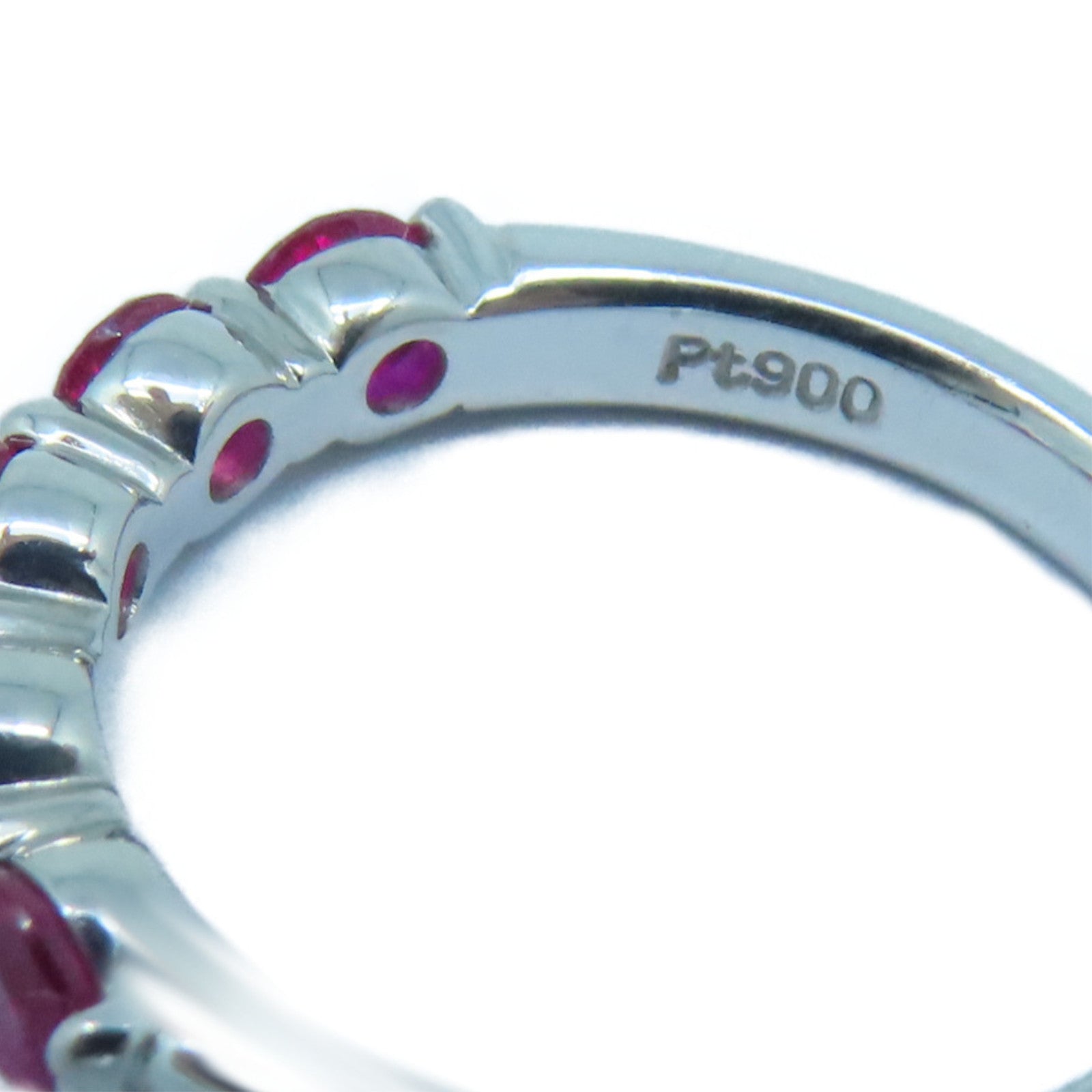 JEWELRY 【激减优惠】PT900铂金Ruby 1.1ct红宝石戒指US#6