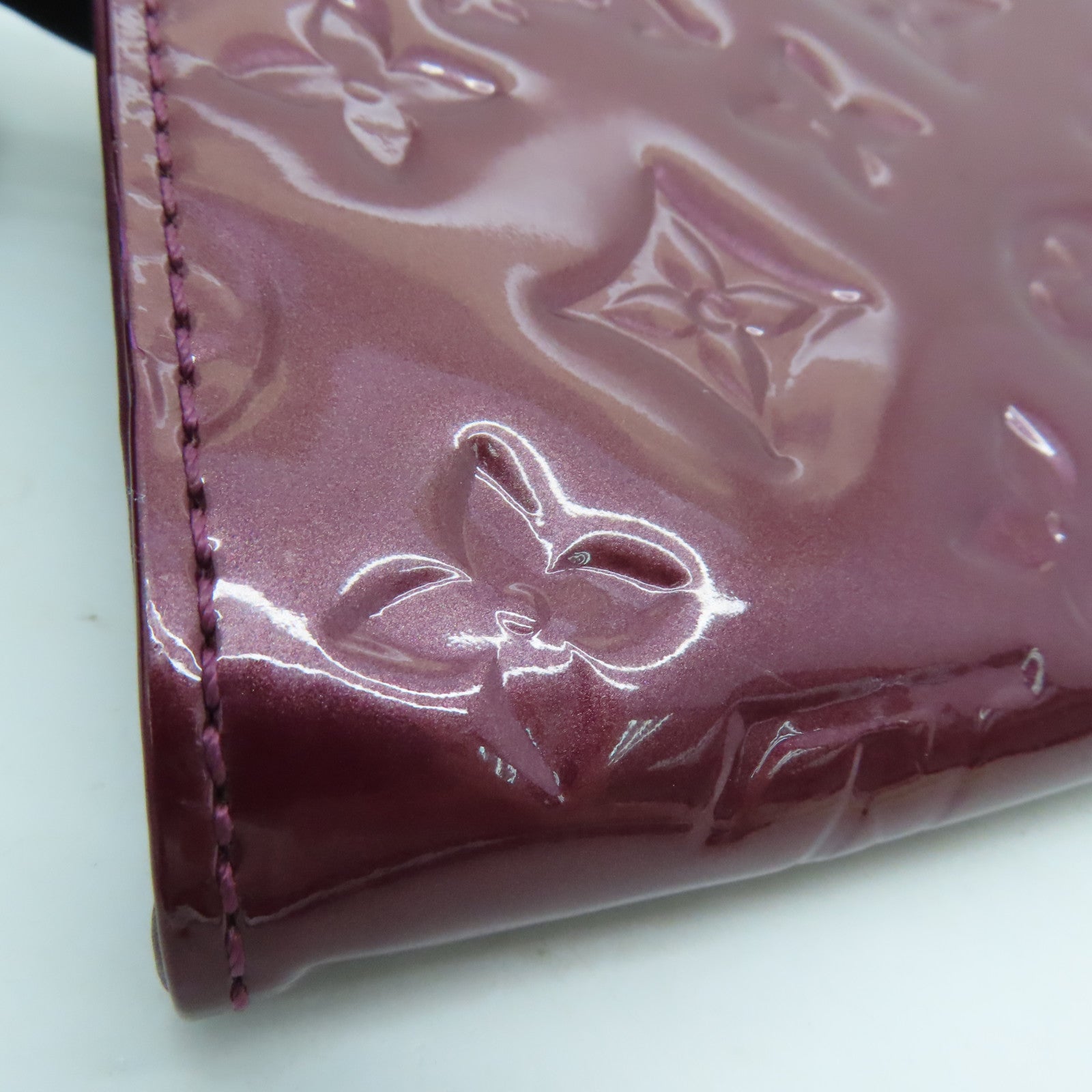 LOUIS VUITTON Vernis Sunset Boulevard 2 Way Bag金扣手挽肩背兩用袋紅色
