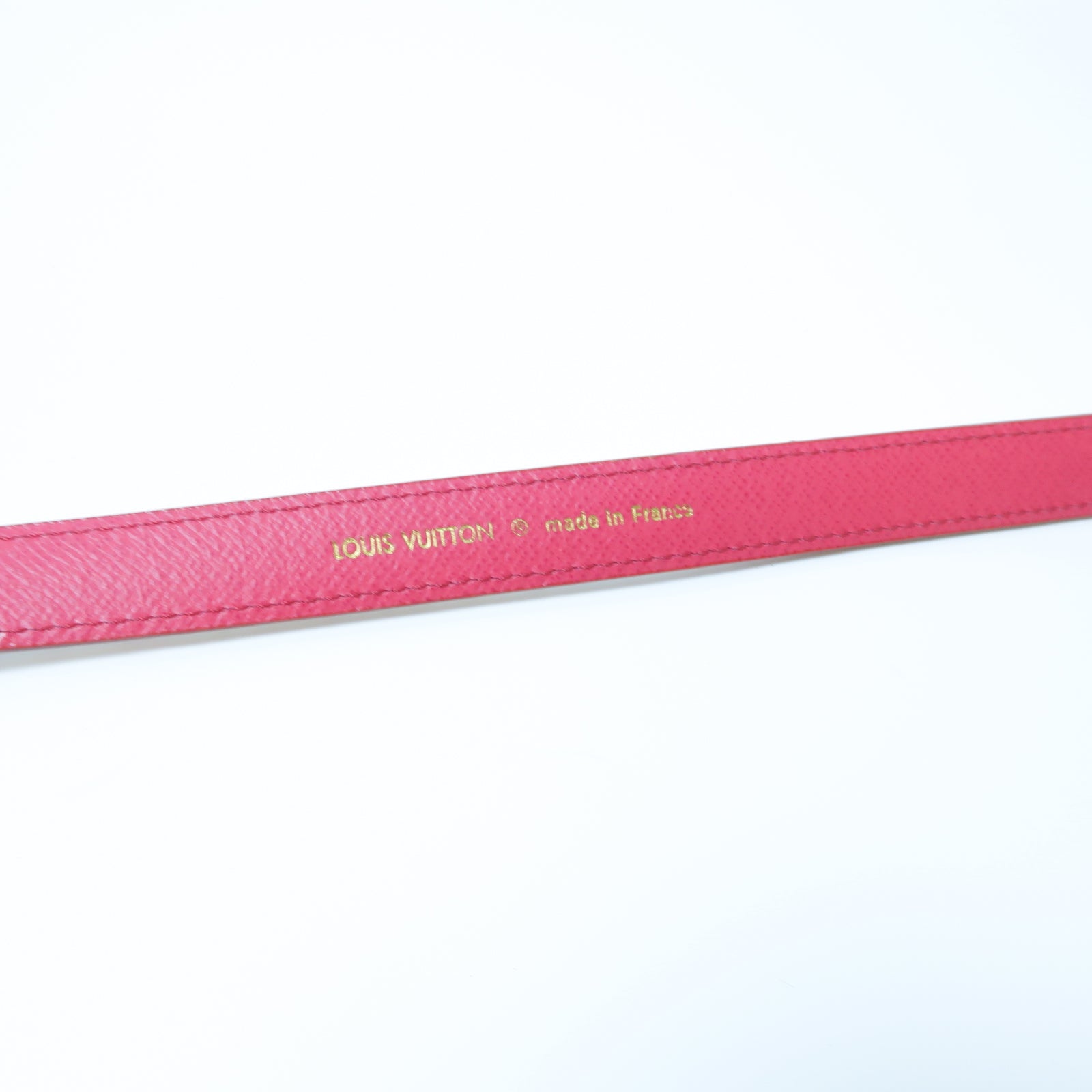 LOUIS VUITTON Monogram Multicolore Belt金扣皮帶白色/彩色