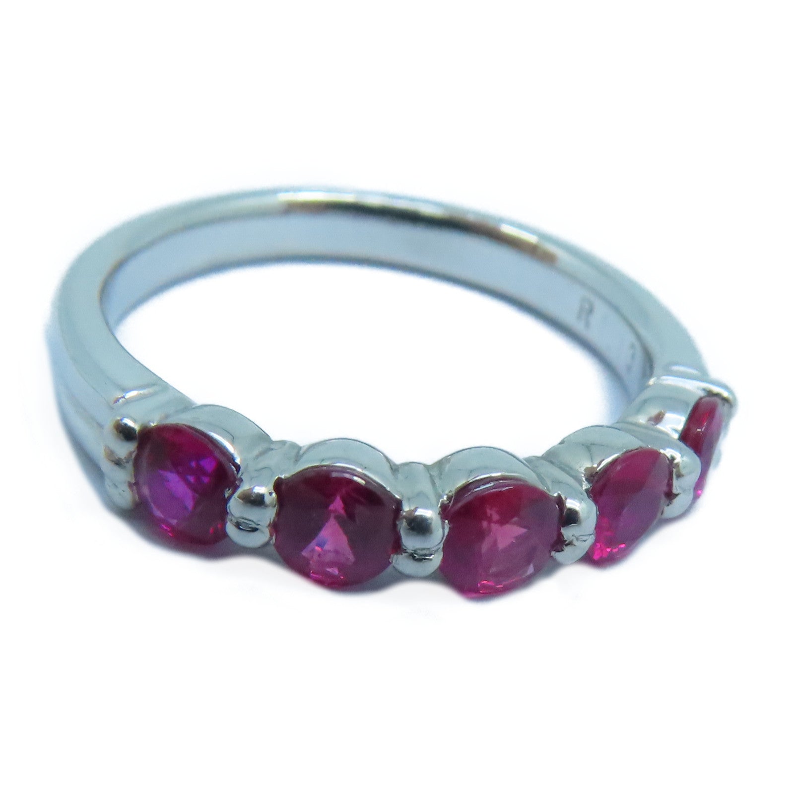 JEWELRY 【激减优惠】PT900铂金Ruby 1.1ct红宝石戒指US#6