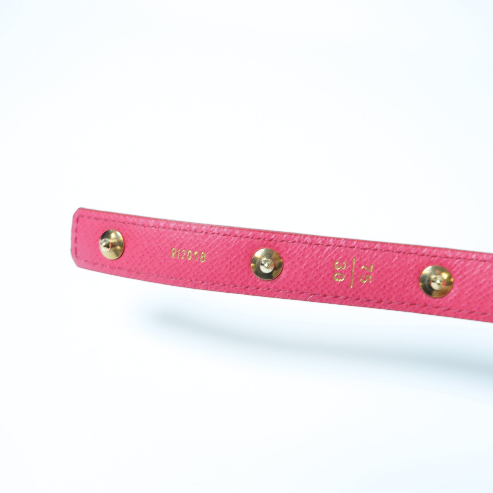 LOUIS VUITTON Monogram Multicolore Belt金扣皮帶白色/彩色