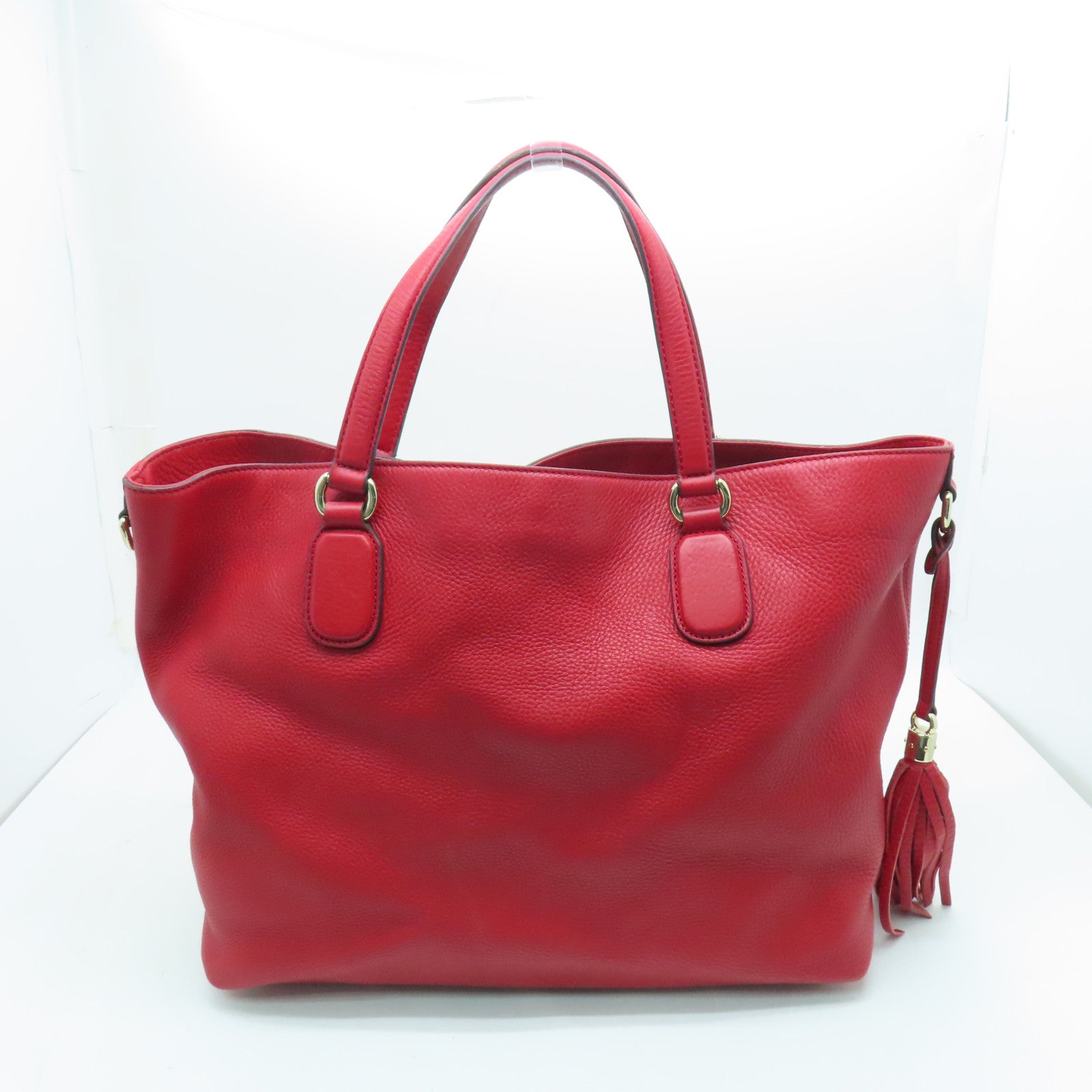 GUCCI 牛皮皮革Shoulder Bag金扣肩背袋紅色